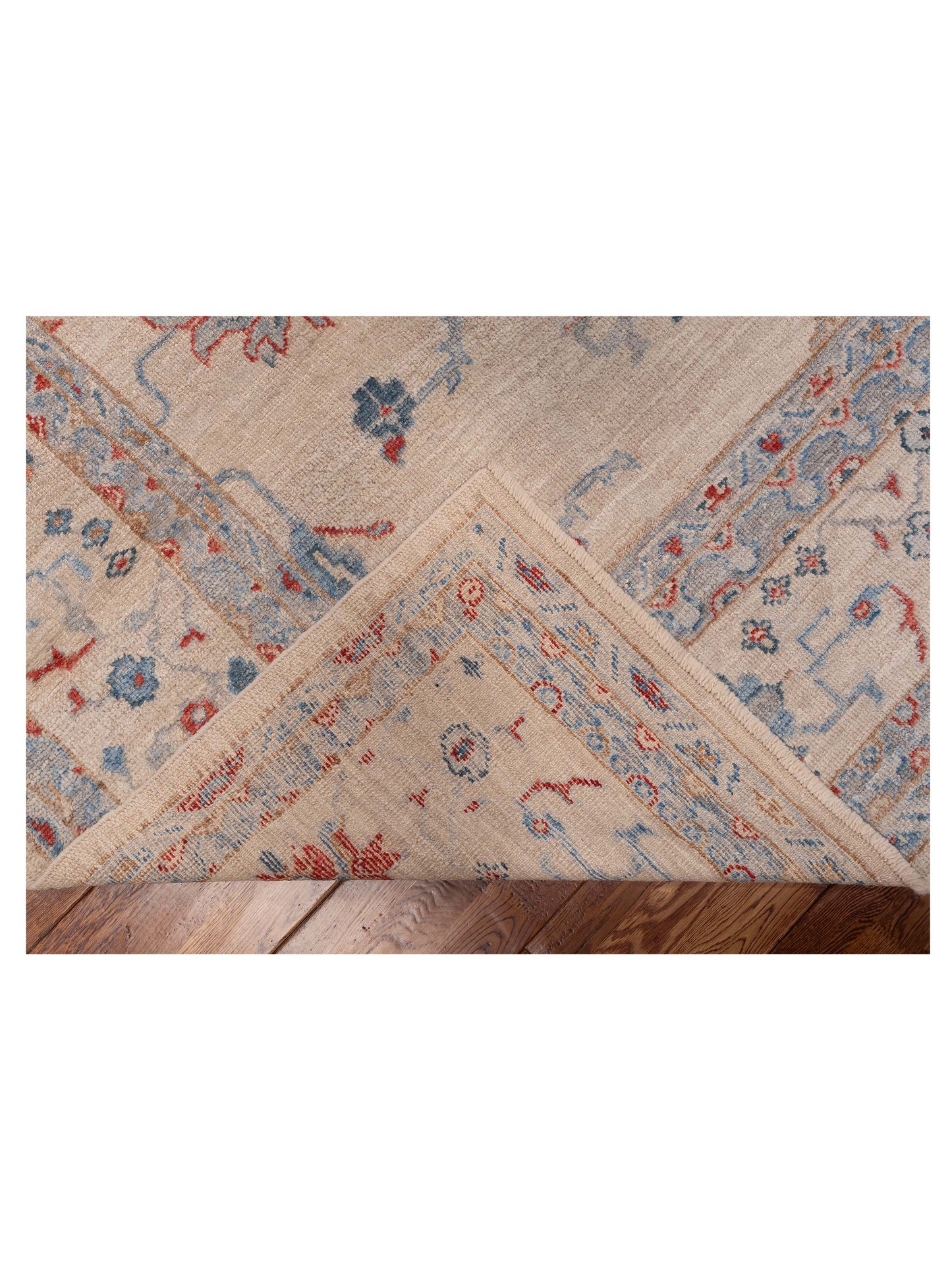 Angora Oushak 152415 Ivory Ivory 9x11.9 Hand Knotted Rug