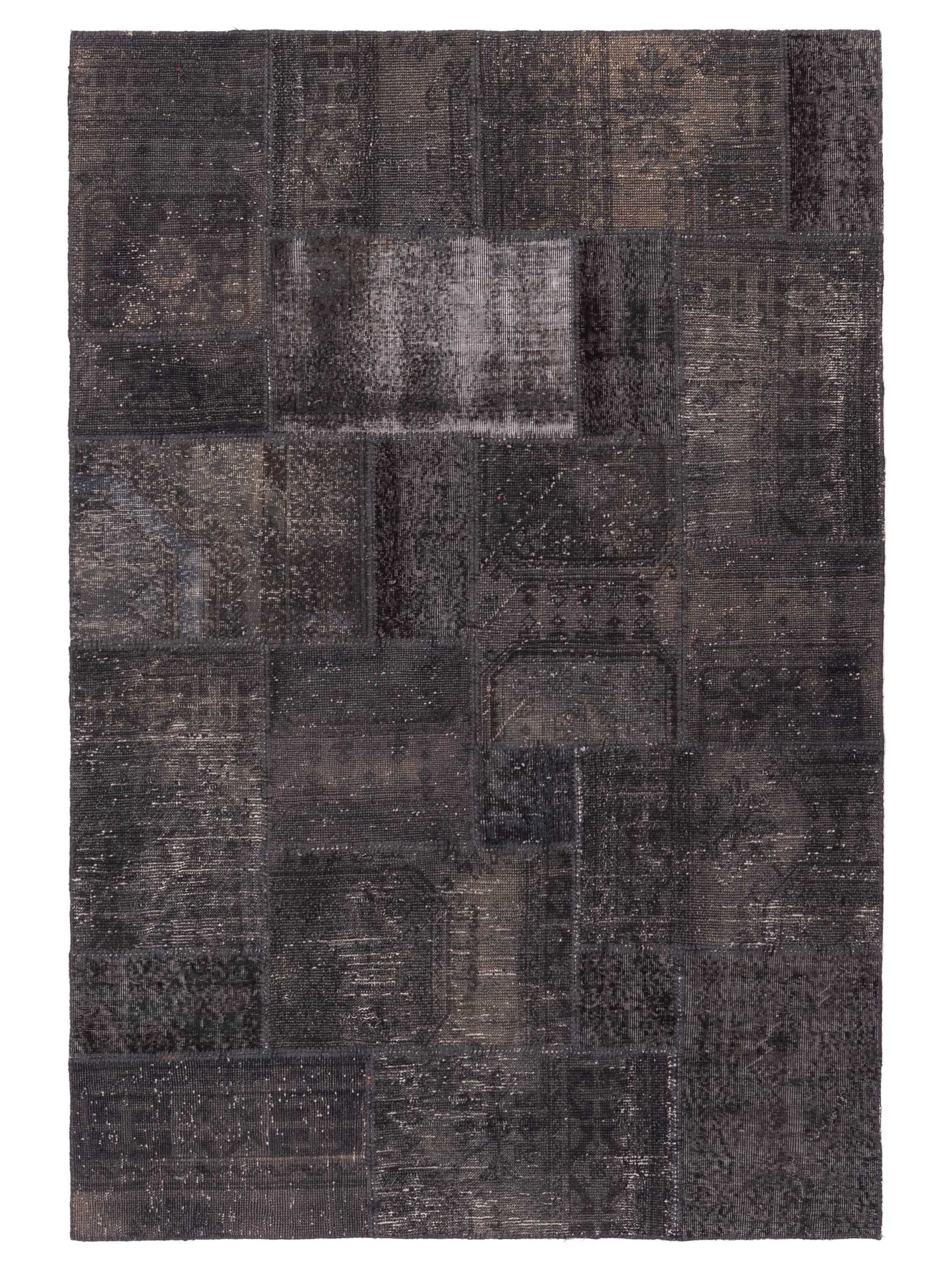 Pasha Turkish Vestige Patchwork  Dark Gray Dark Gray Contemporary