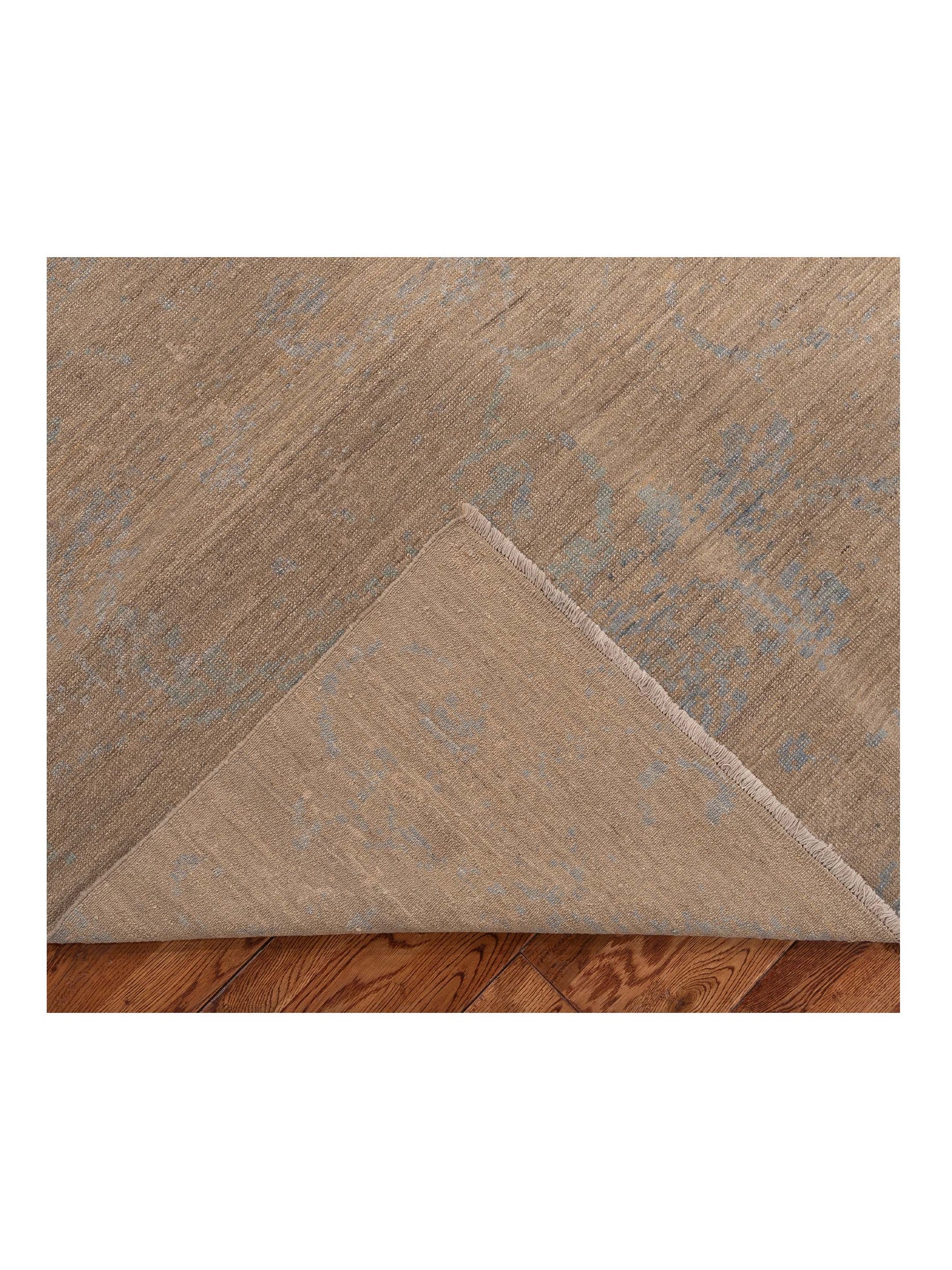 Defne Alexa Silver Ice Blue 6.3x8.11 Hand Knotted Rug