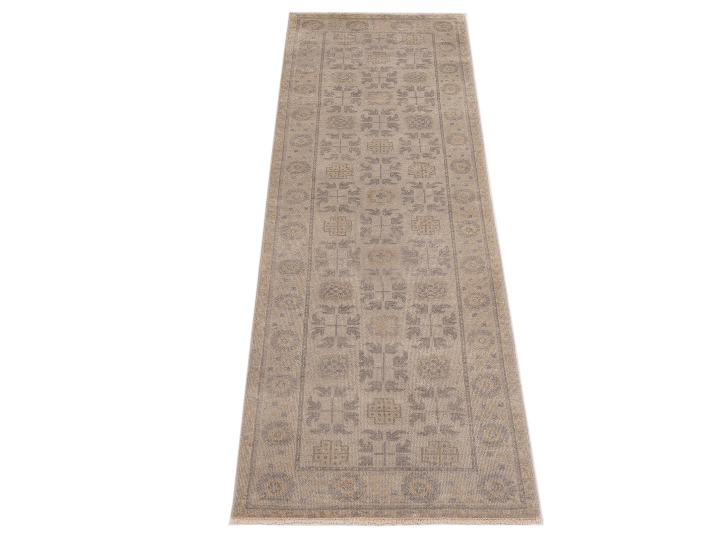 Evren 123482 Silver 2.6x7.11 Hand Knotted Rug