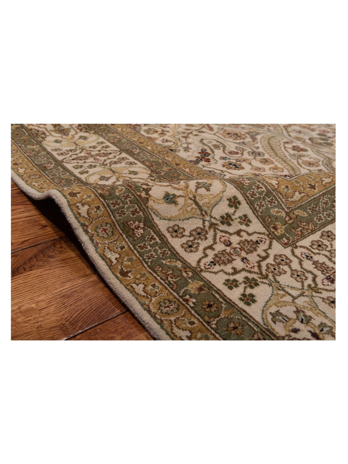 Platinum 82603 Ivory Ivory 8.2x10.2 Hand Knotted Rug