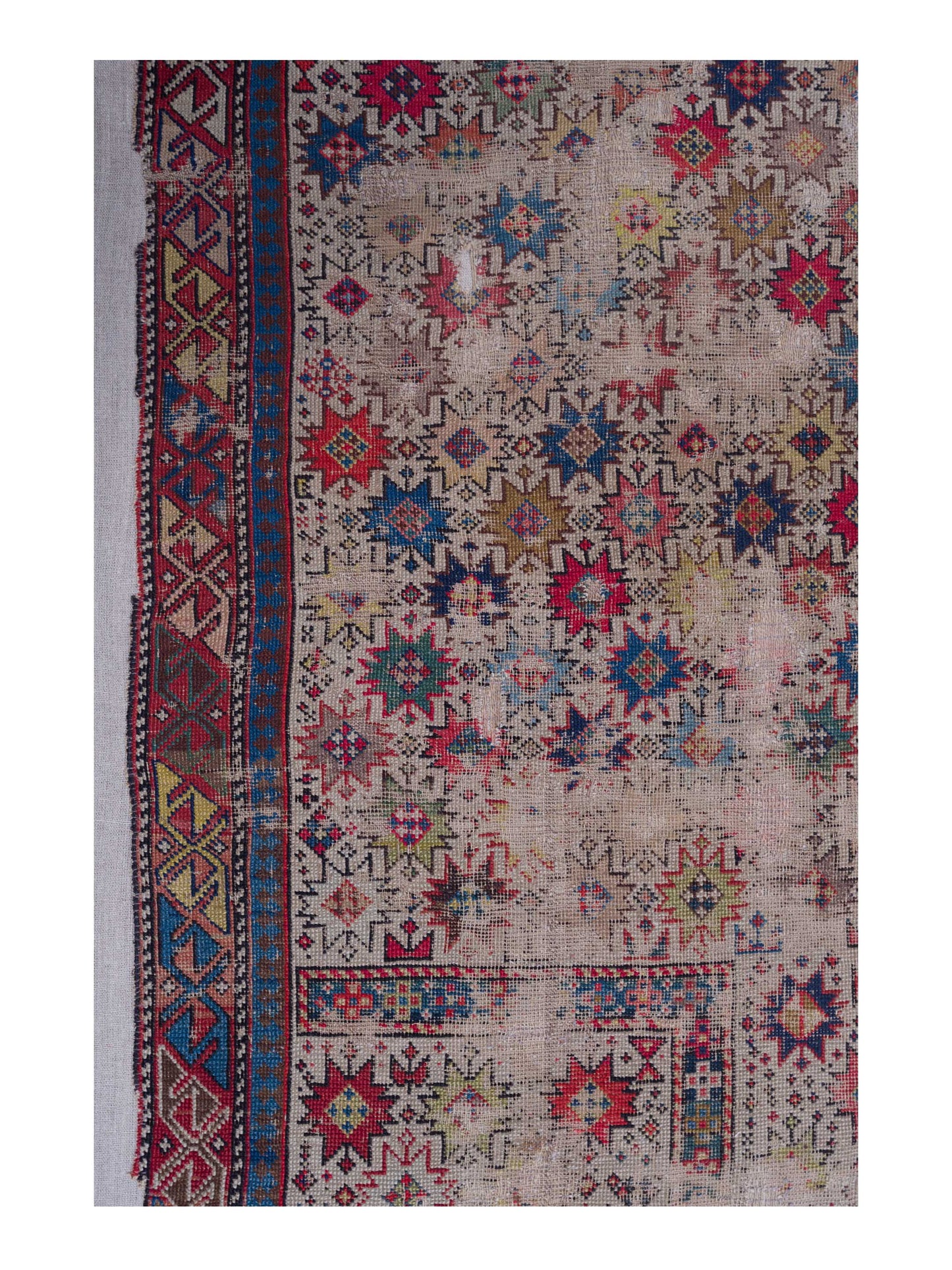 Antique Caucasian 122627 Multi 3.8x4.8 Hand Knotted Rug