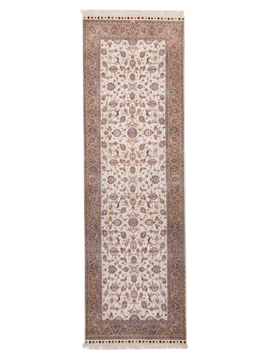 Pasha Pure Silk  Ivory Camel Traditional