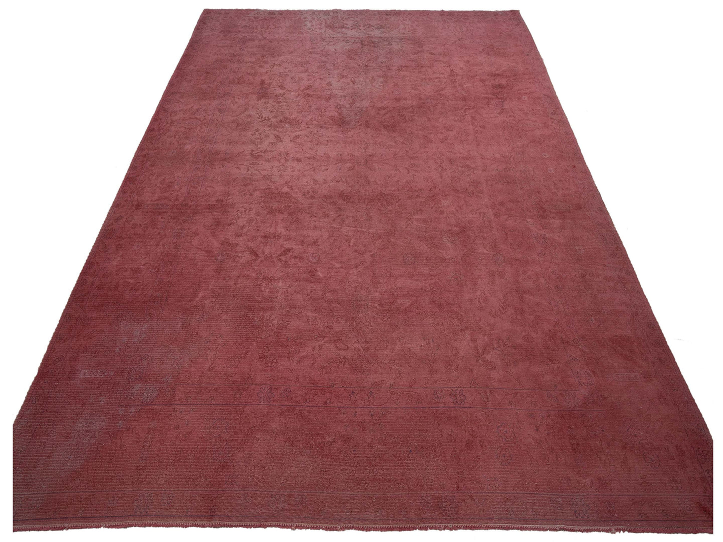 Vintage 107431 Pink 10.3x14 Hand Knotted Rug