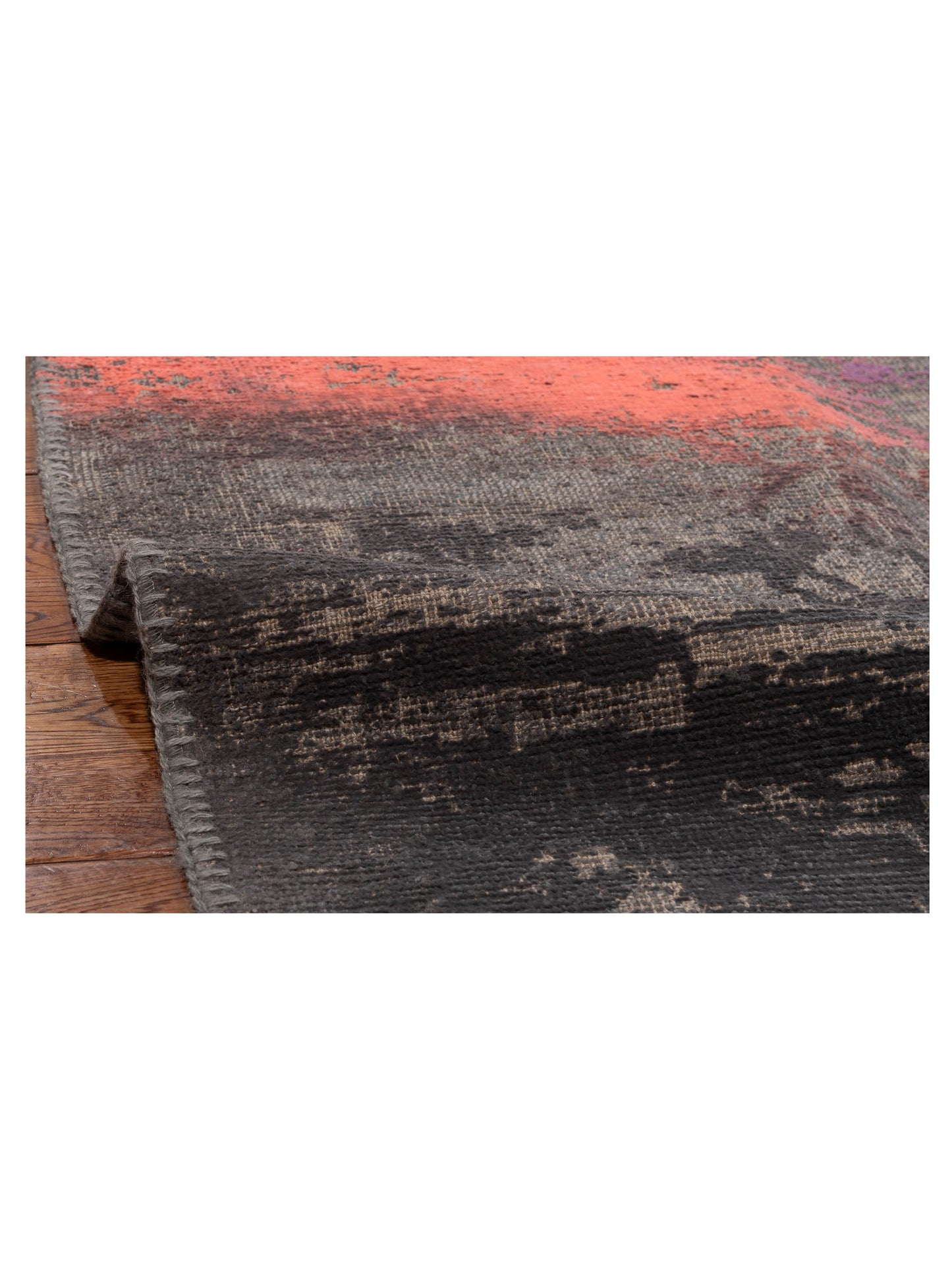 Vintage 120904 Gray 11.6x15.6 Hand Knotted Rug