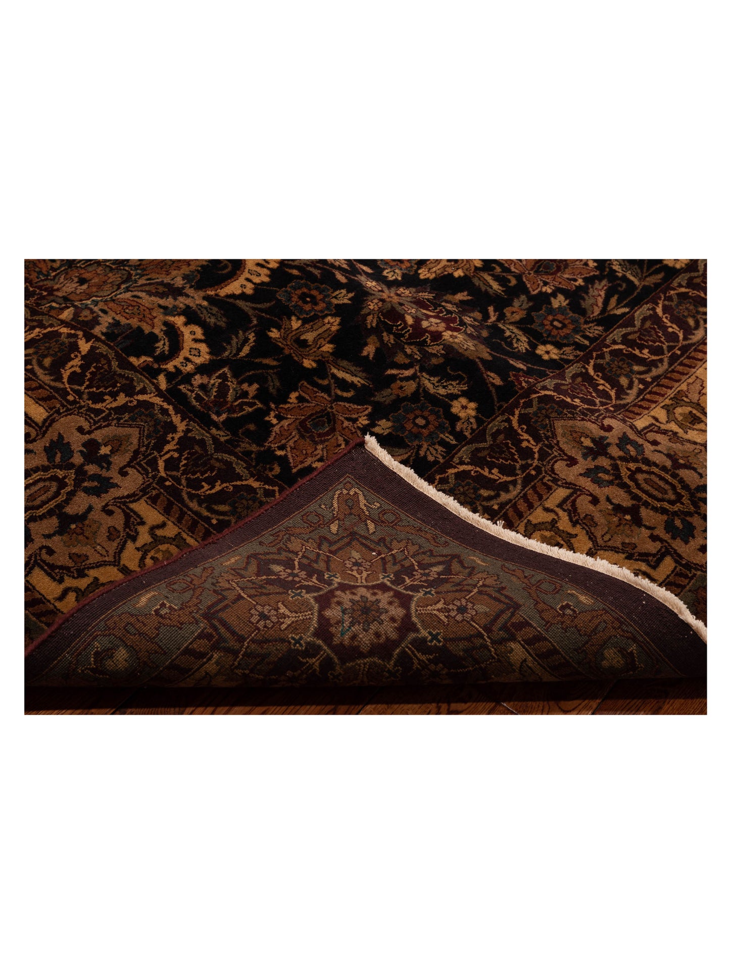 Sivas 109409 Black Beige 8.11x12.1 Hand Knotted Rug