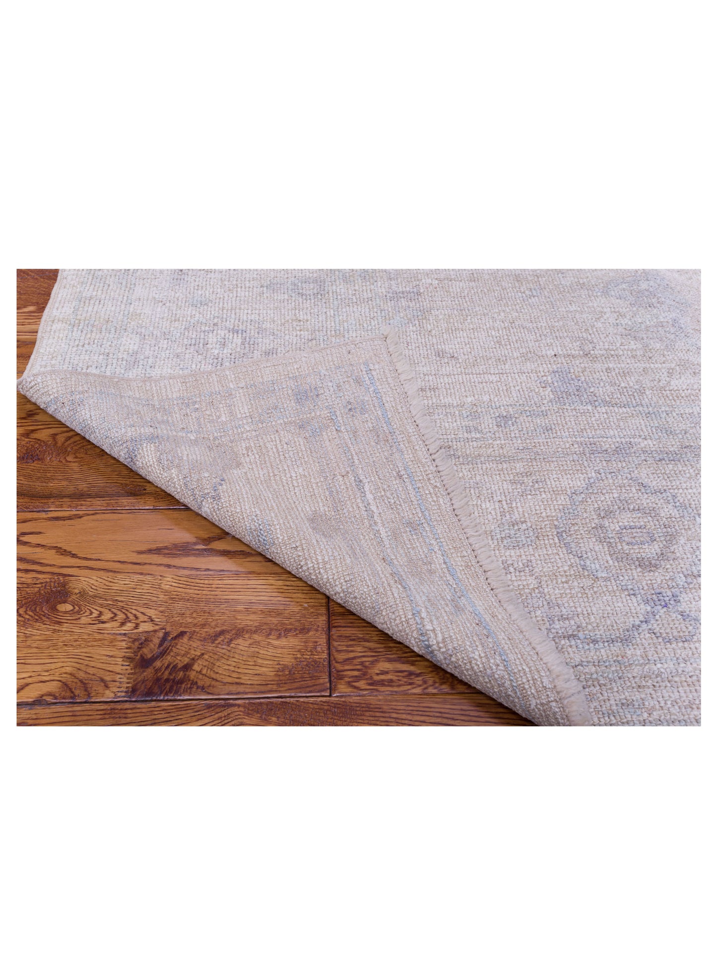 Angora Oushak 119878 Ivory Ivory 7.9x9.2 Hand Knotted Rug
