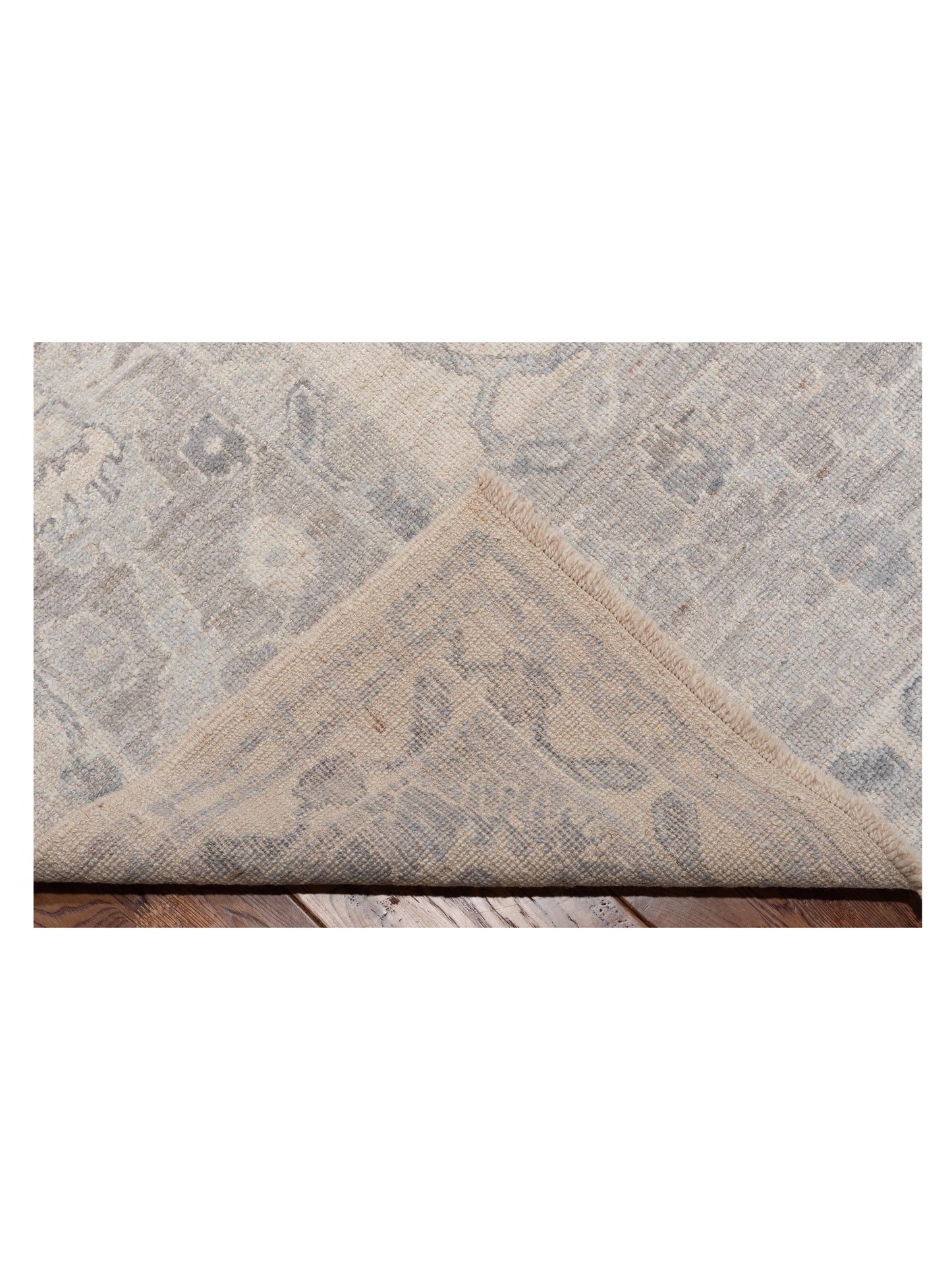 Angora Oushak 146954 Beige Beige 10.4x13.3 Hand Knotted Rug