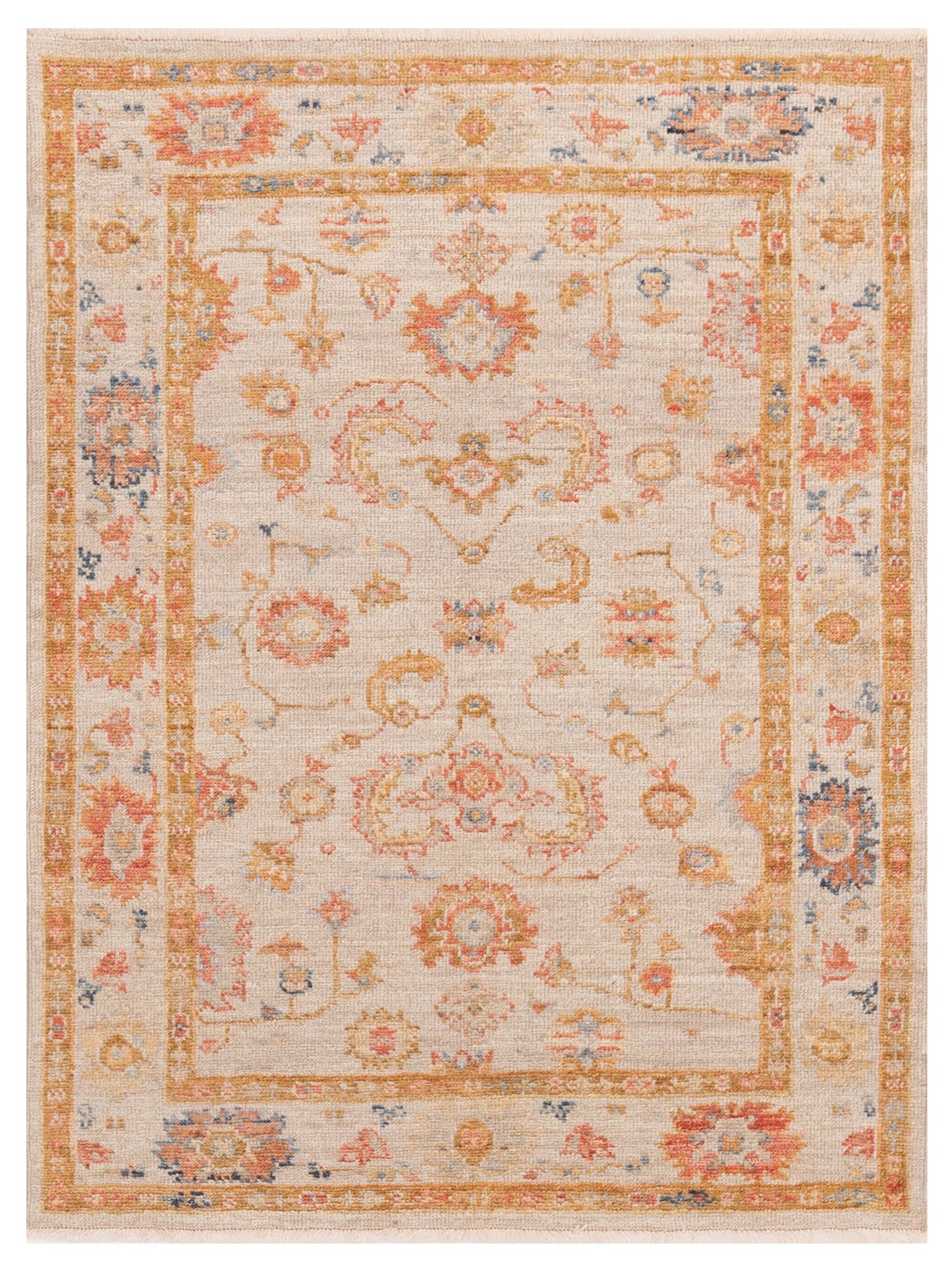 Anadol Angora Oushak  Ivory Ivory Traditional