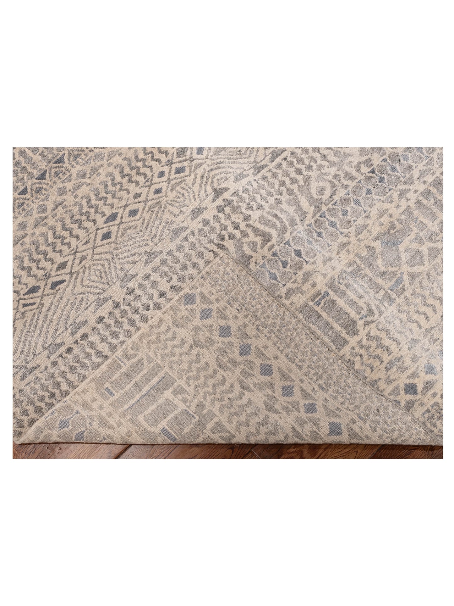 Tibetino 150828 Ivory 10.1x14.1 Hand Knotted Rug