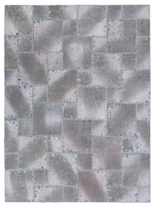 Pasha Turkish Vestige Patchwork  Gray  Contemporary
