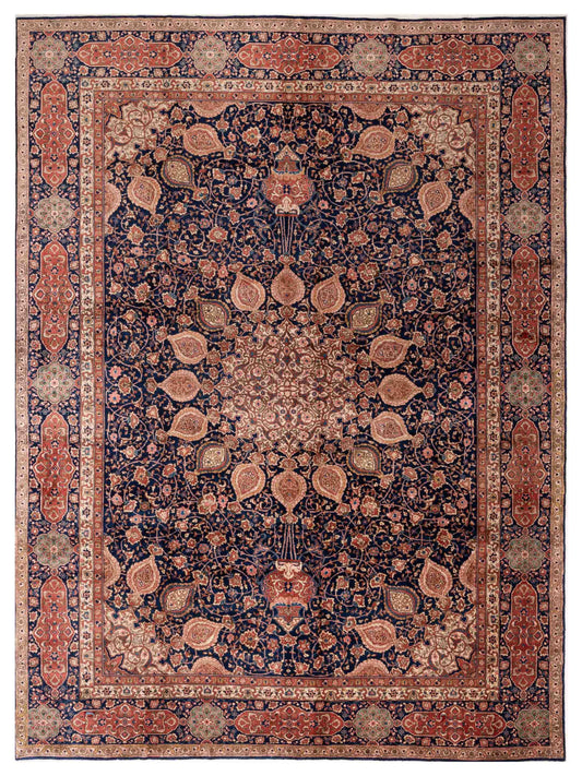 Pasha Antique Heirloom  Blue Blue Transitional