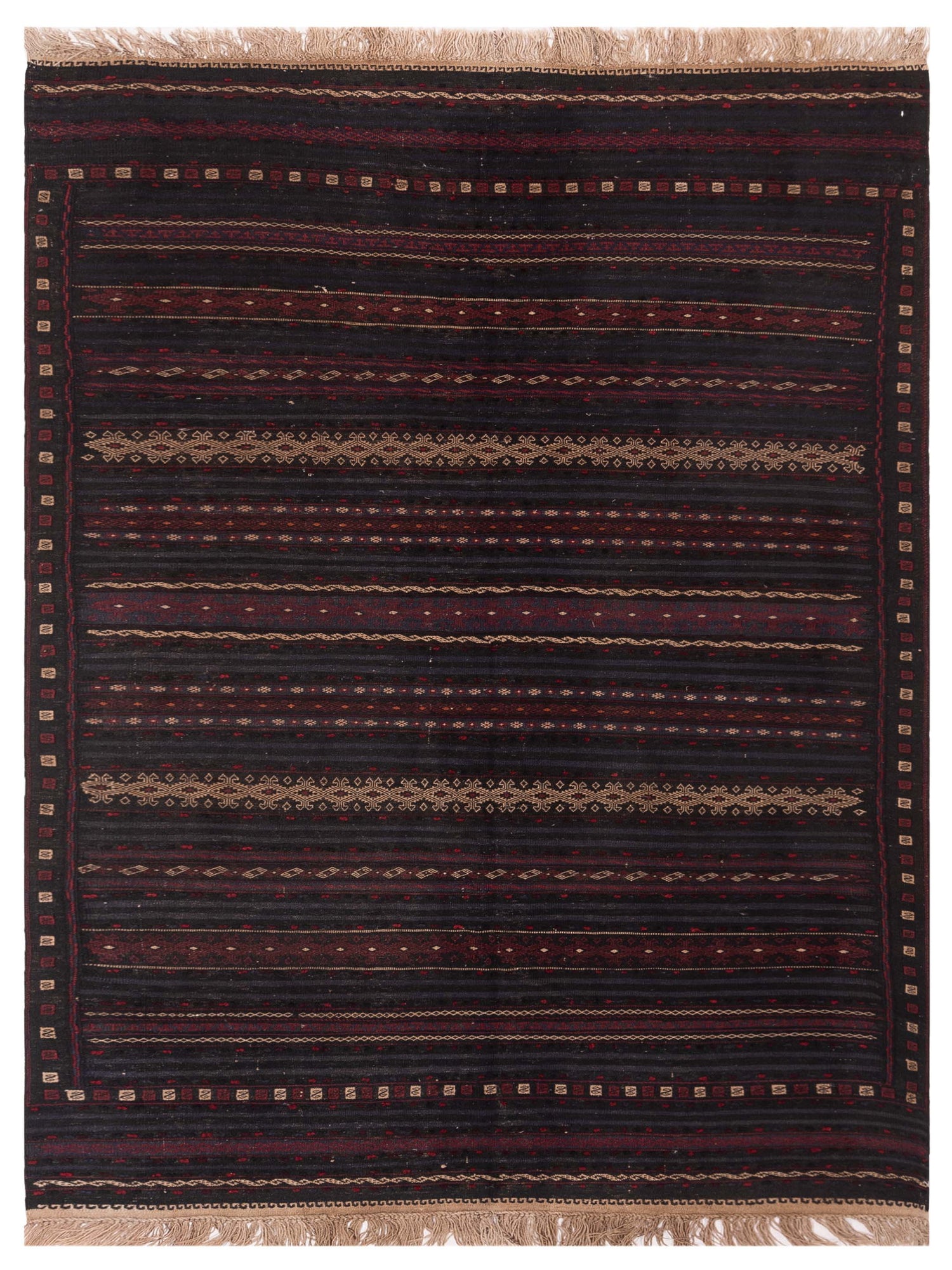 Nomad Afghan Soumak  Black  Tribal