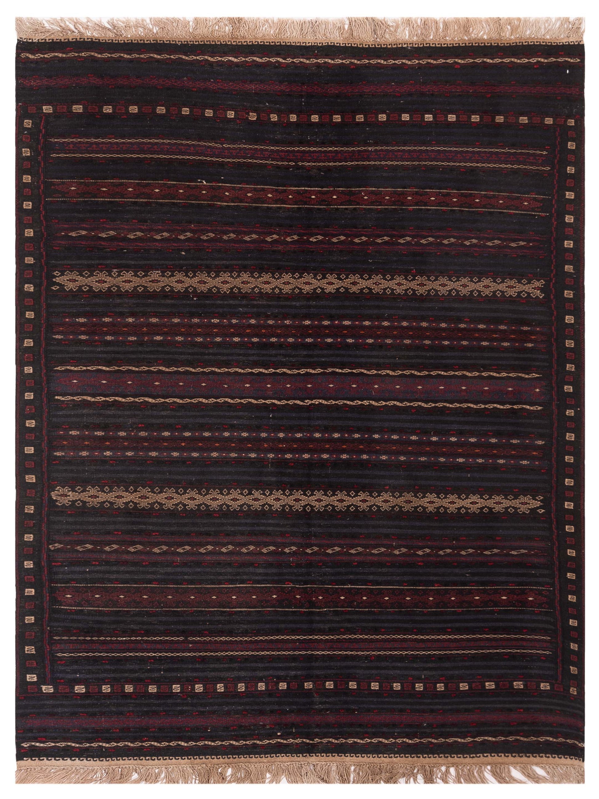 Nomad Afghan Soumak  Black  Tribal