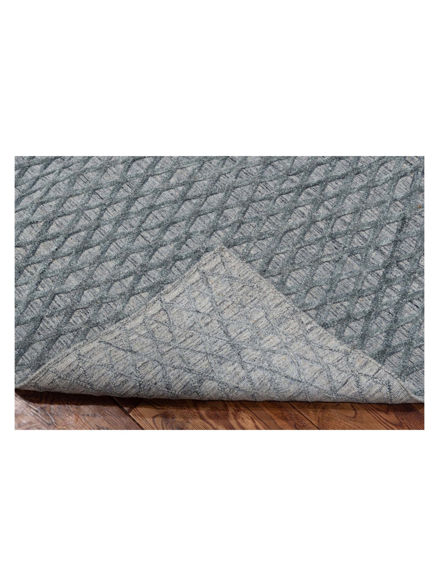 Himalayan 142590 Gray Blue Gray Blue 6.1x8.10 Hand Knotted Rug