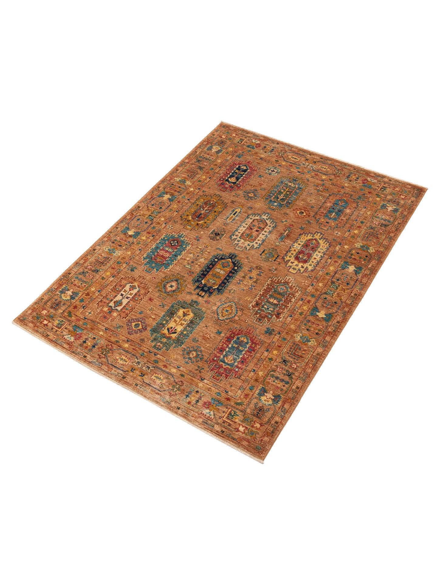 Artisan Kars 152177 Brown Brown 4.11x6.9 Hand Knotted Rug