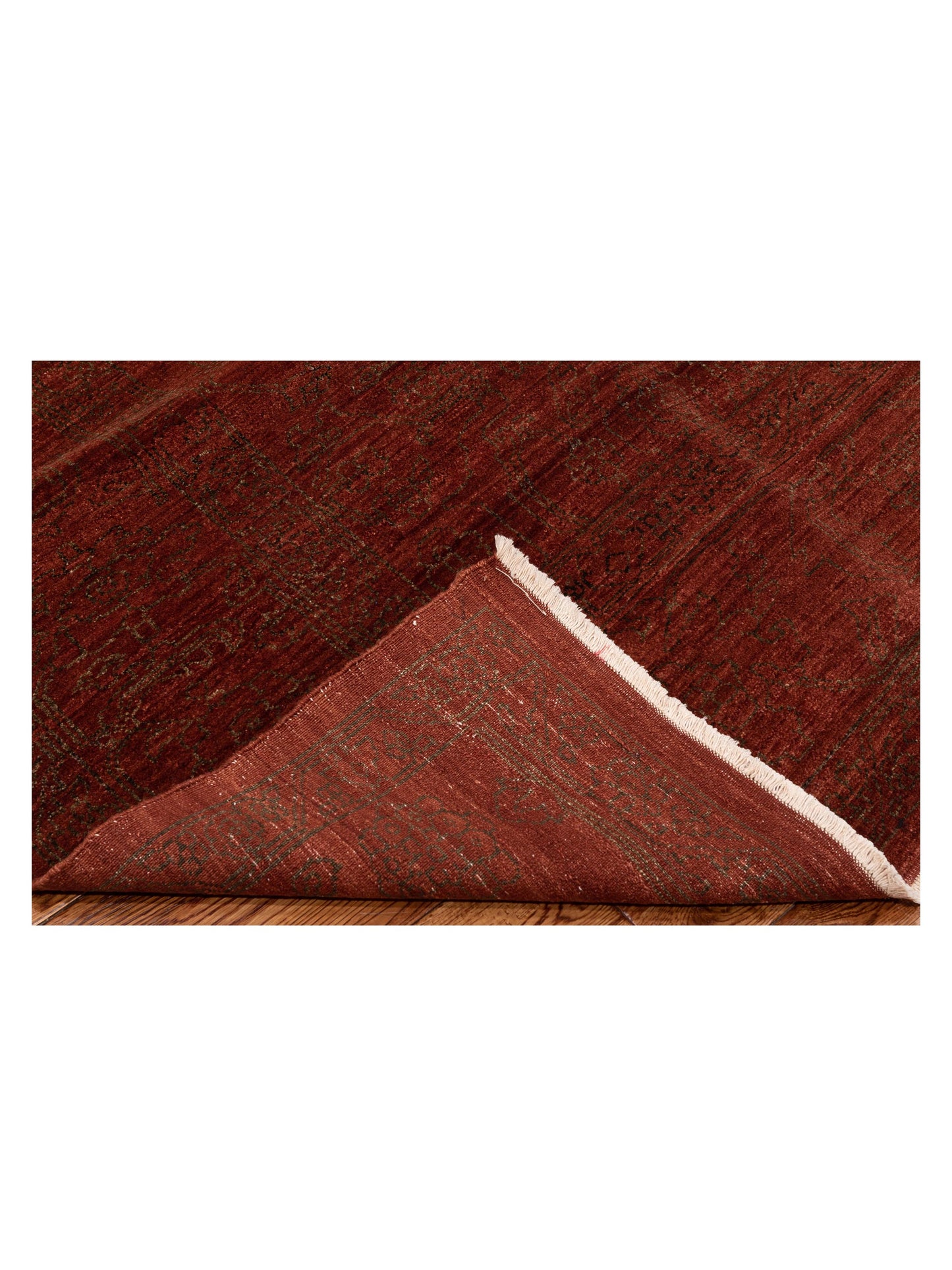 Defne Limos Red Red 9.3x11.10 Hand Knotted Rug