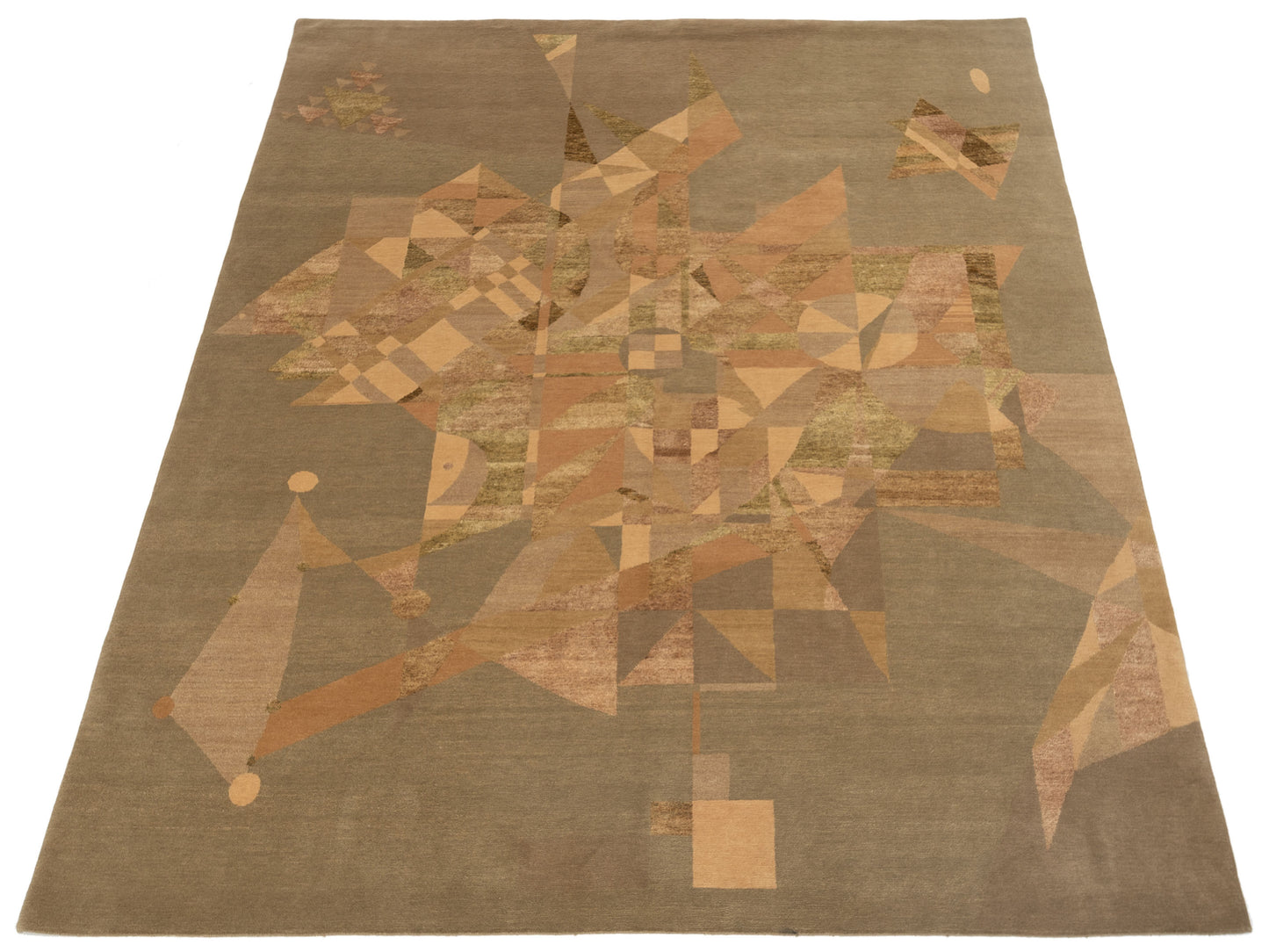 Tibetino 107256 Green 8x10 Hand Knotted Rug
