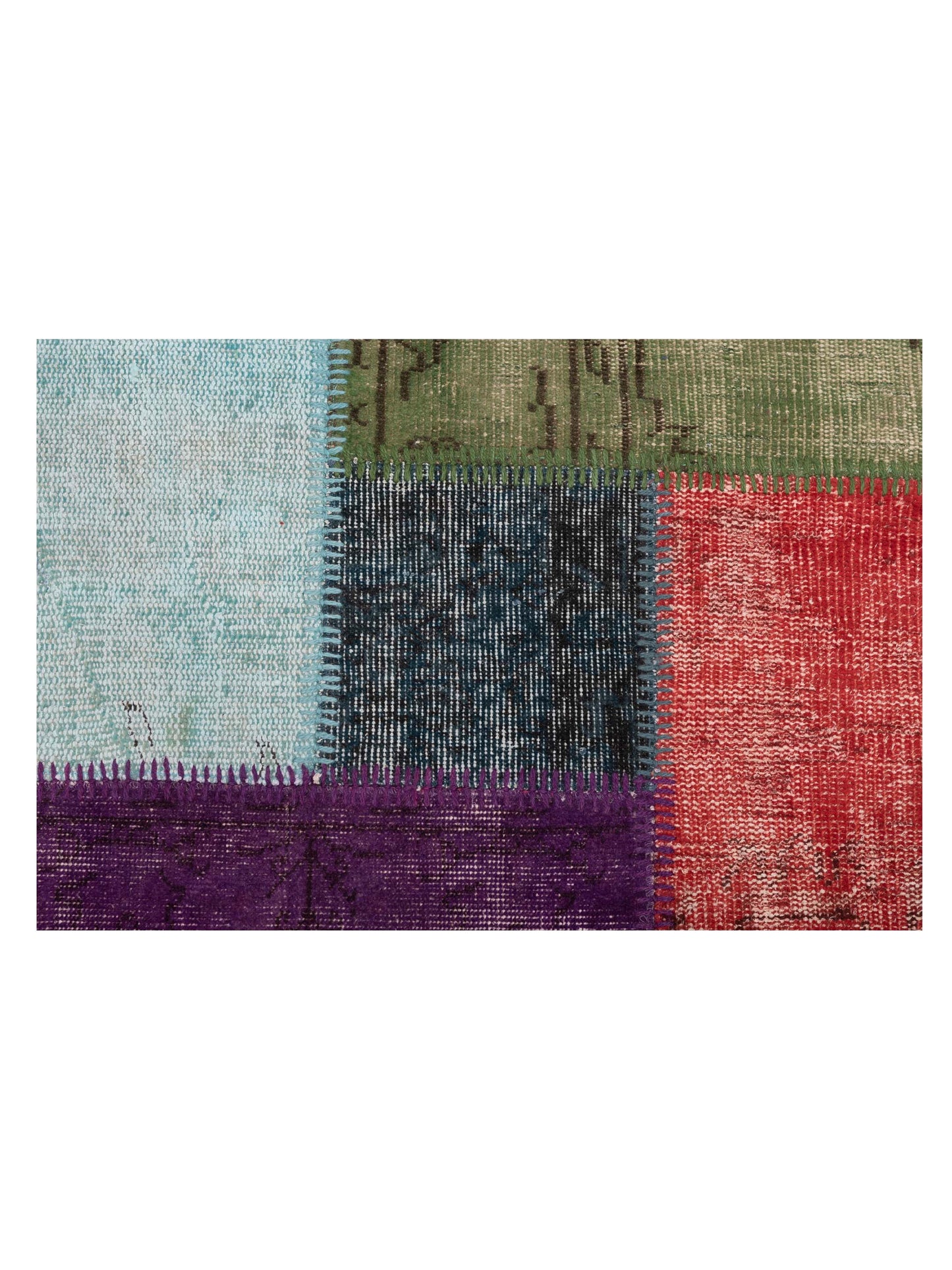 Turkish Vestige Patchwork 131112 Multi 3.4x4.11 Hand Knotted Rug