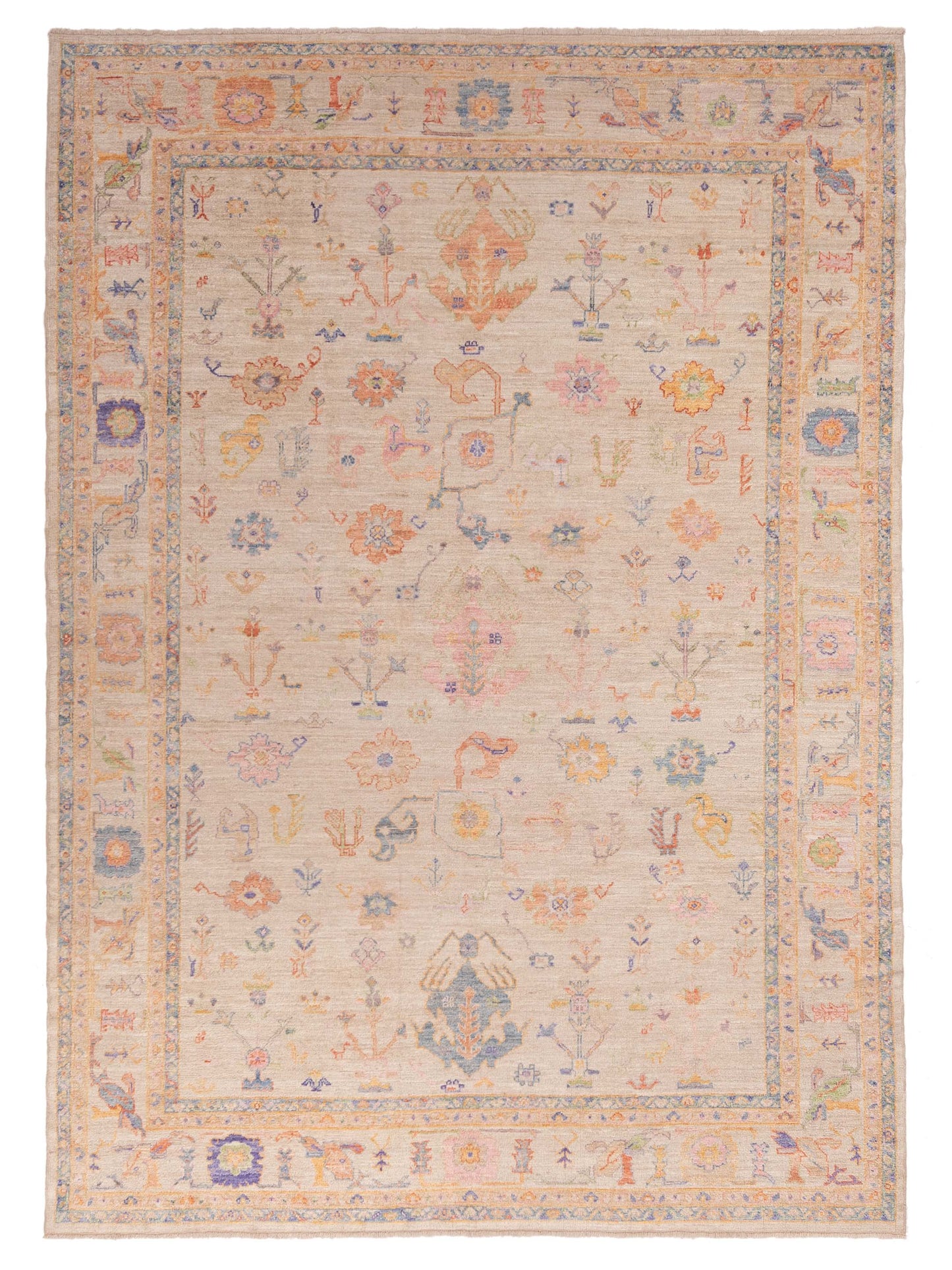 Anadol Angora Oushak  Beige Beige Traditional