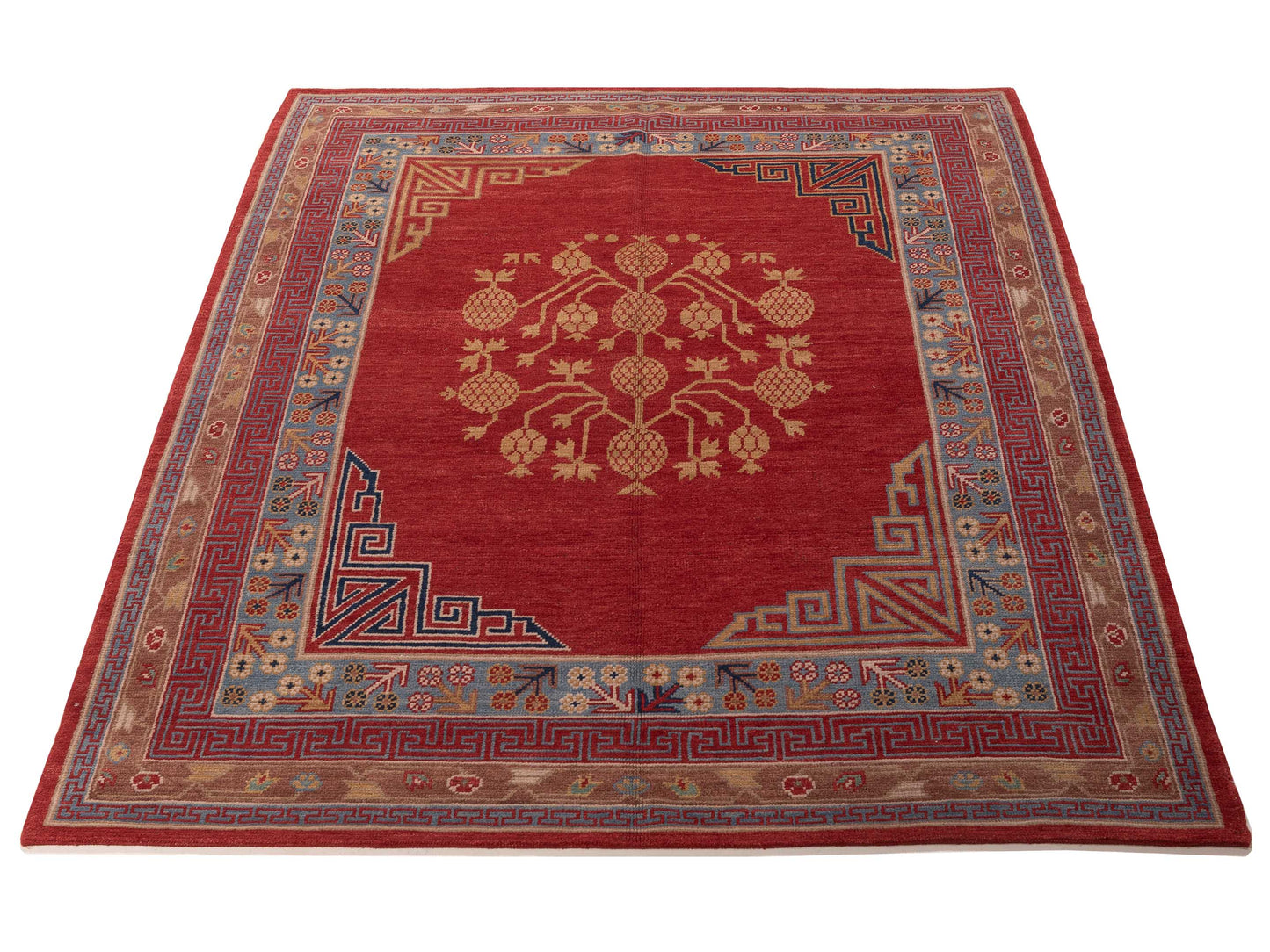 Stella 156274 Red Brown 8.1x10 Hand Knotted Rug