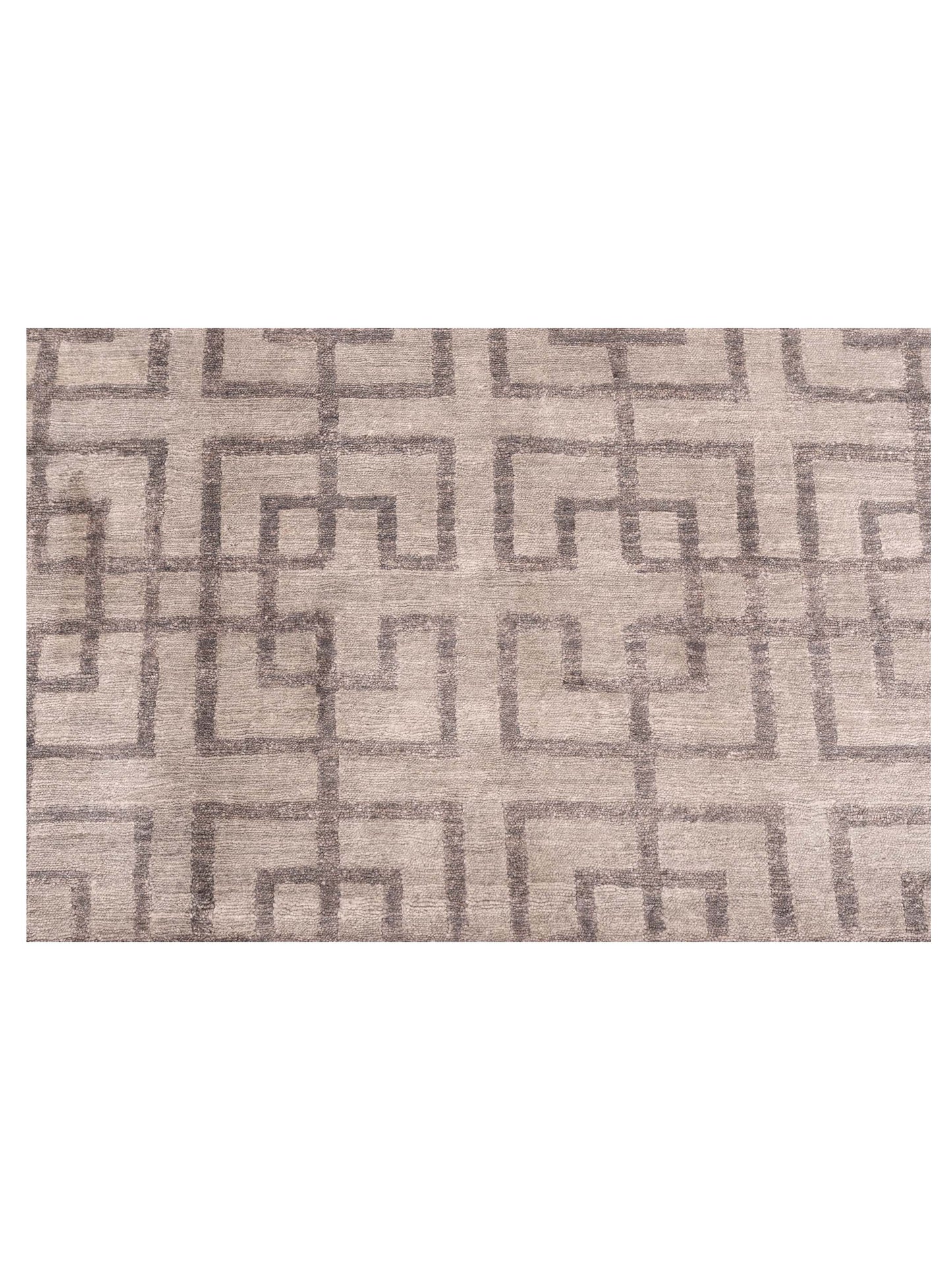 Tibetino 126590 Silver Gray 6x8.9 Hand Knotted Rug
