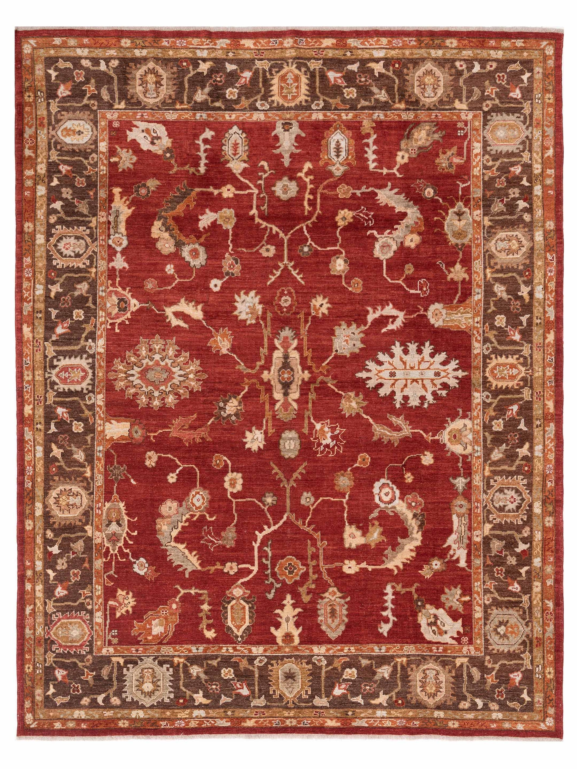 Anadol Angora Oushak  Red Brown Traditional