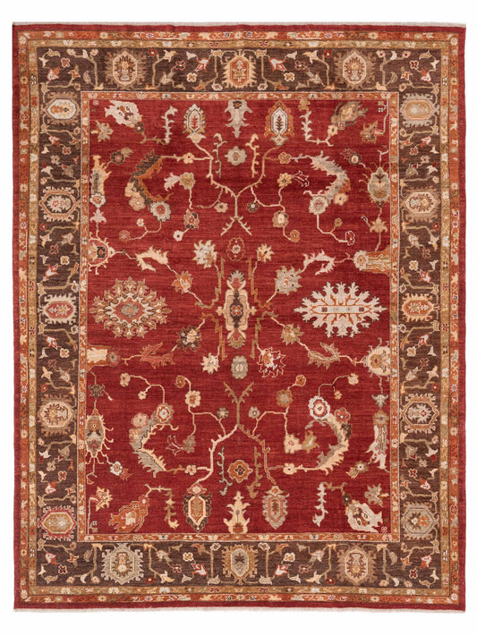 Anadol Angora Oushak  Red Brown Traditional