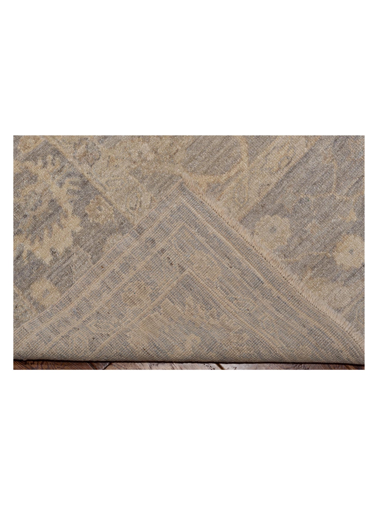 Angora Oushak 120845 Light Gray Gray 9.9x12.9 Hand Knotted Rug