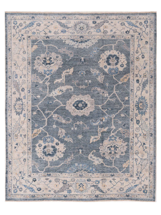 Anadol Angora Oushak  Blue Ivory Traditional