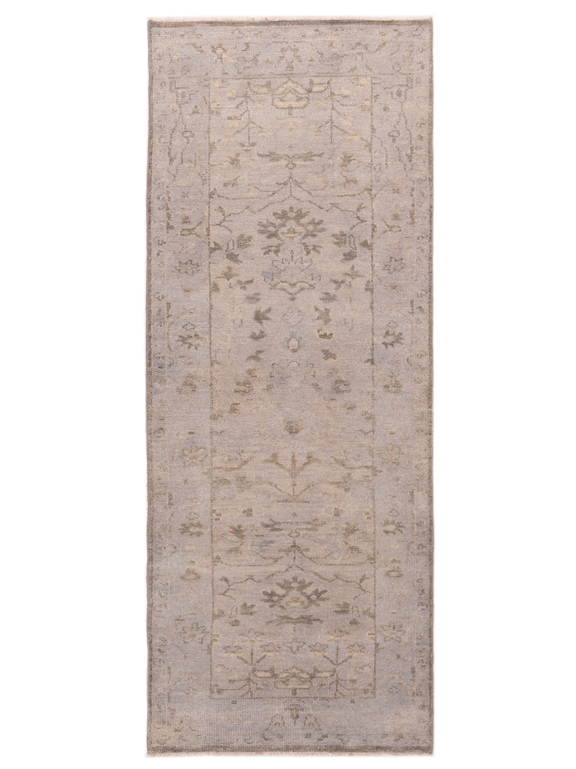Rajpur Oushak Shah  Gray Gray Traditional