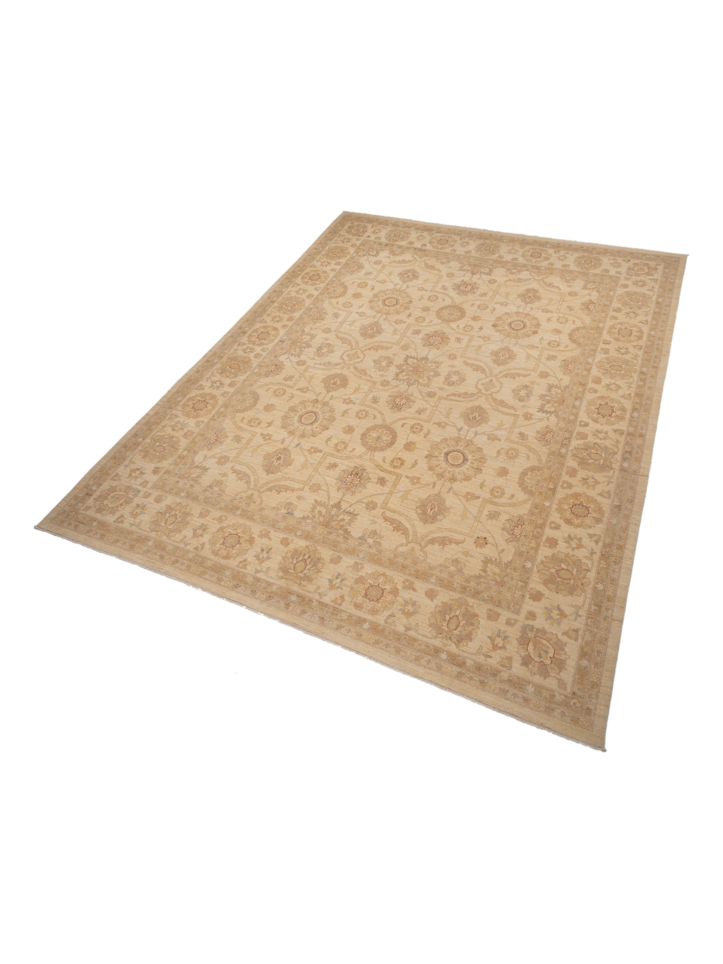 Sultan 117481 Ivory Ivory 11.8x14.5 Hand Knotted Rug