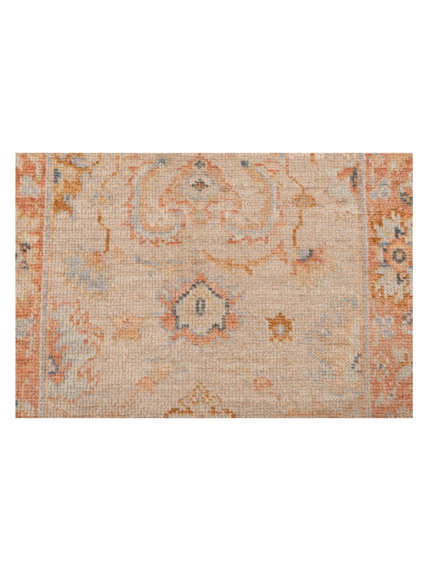 Angora Oushak 149462 Light Brown Rust 2.6x15.3 Hand Knotted Rug