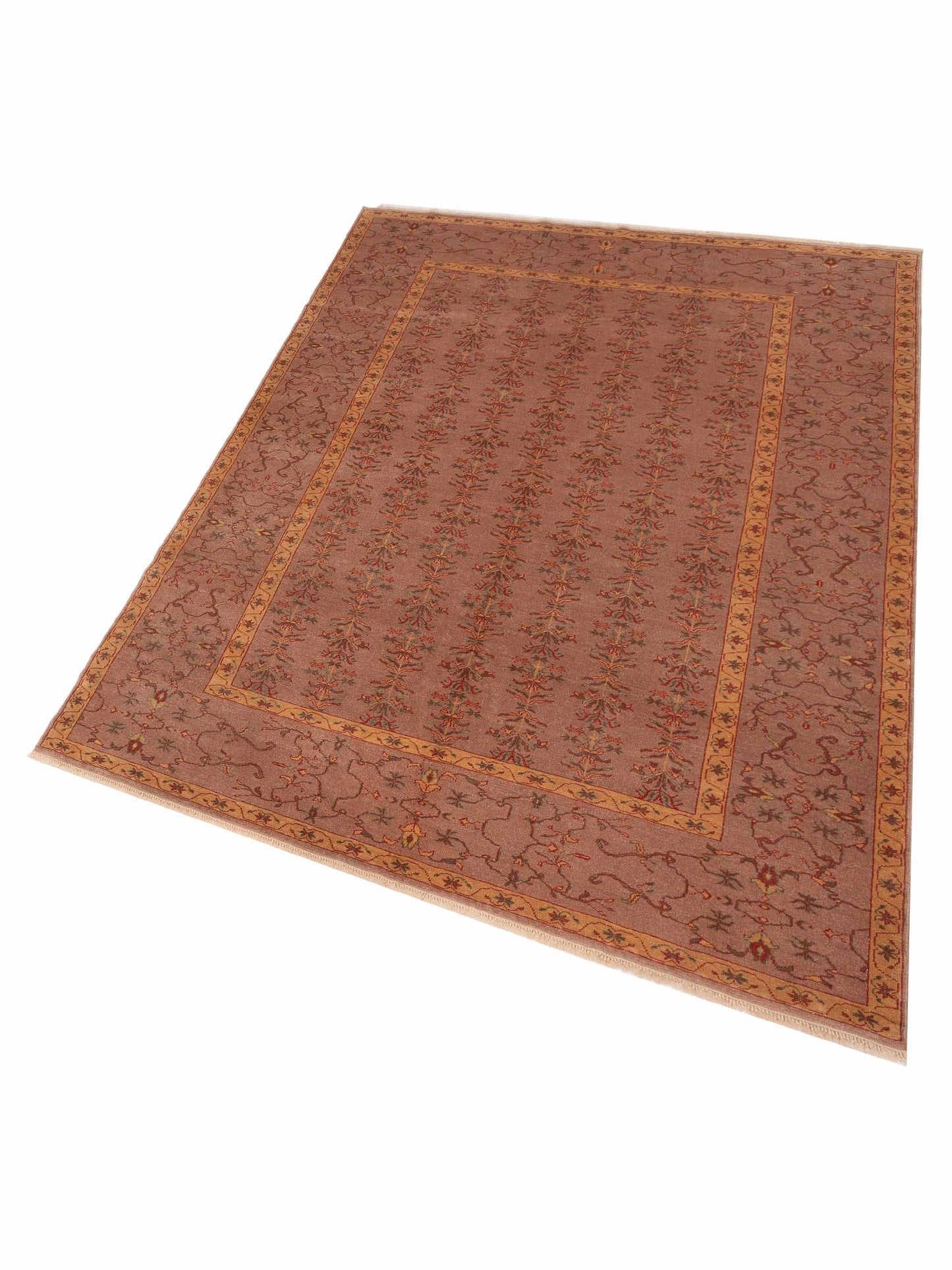 Antique Loom 147463 Purple Purple 6.9x8.11 Hand Knotted Rug
