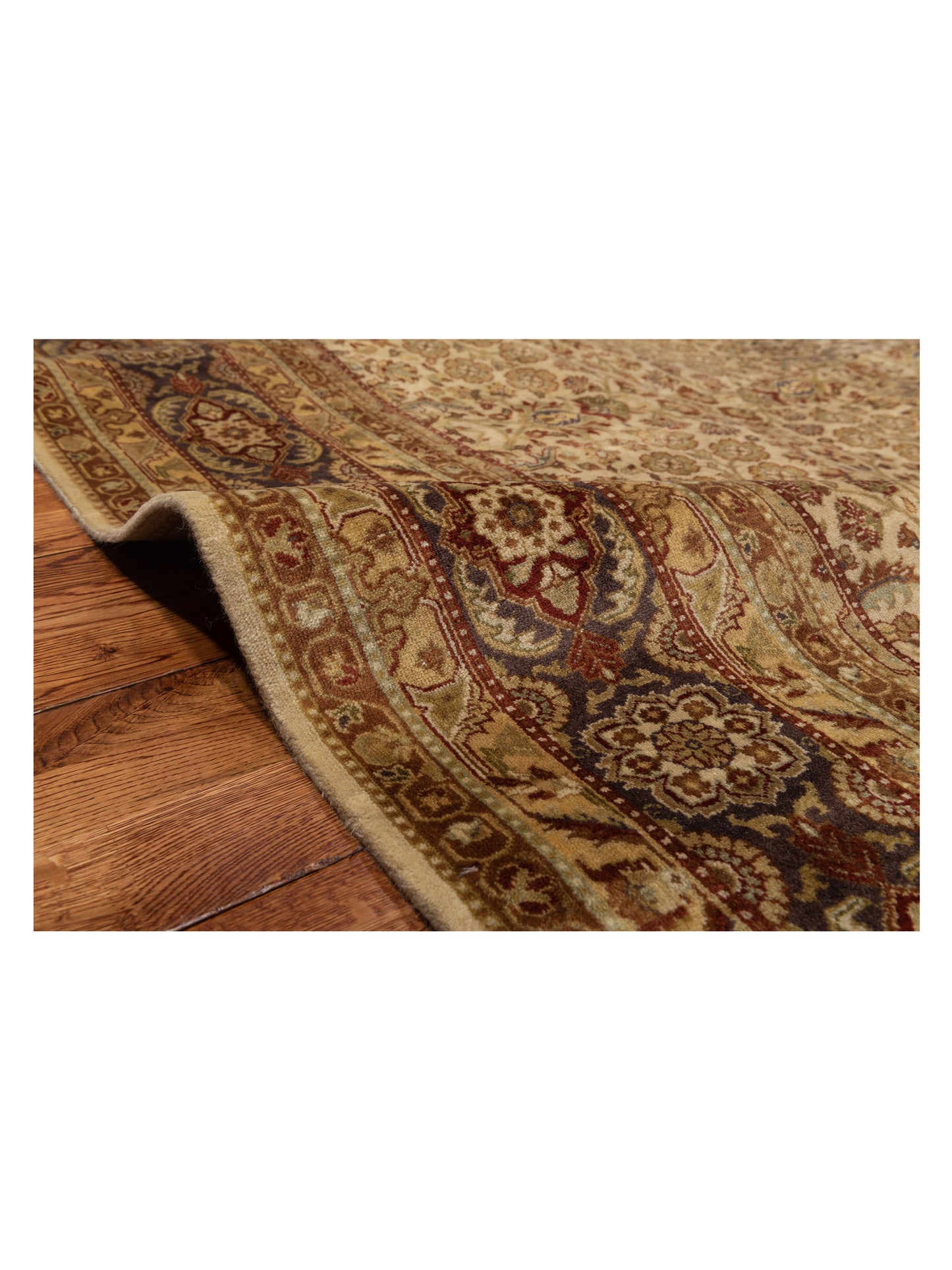Sivas 85851 Beige Purple 8x9.11 Hand Knotted Rug