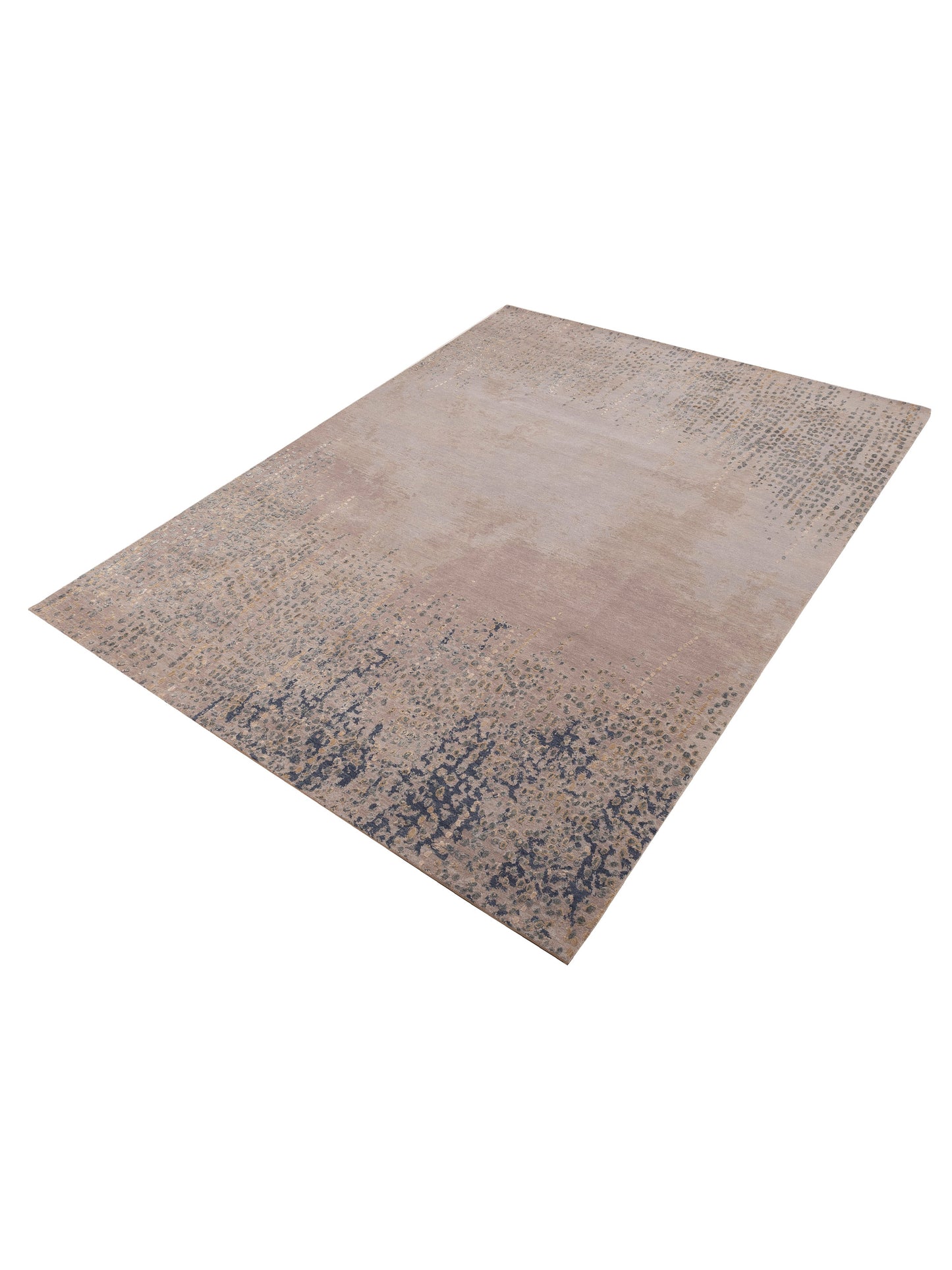 Dazzling 153375 Beige Gray 9x12.1 Hand Knotted Rug