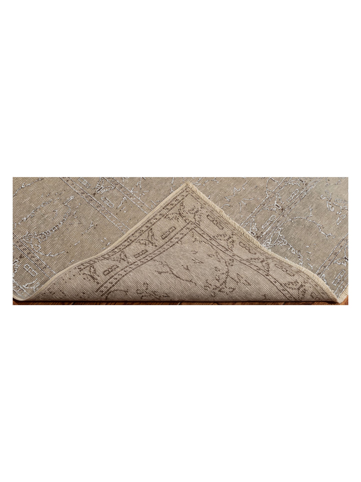 Vintage 147826 Gray Gray 8.6x12.6 Hand Knotted Rug