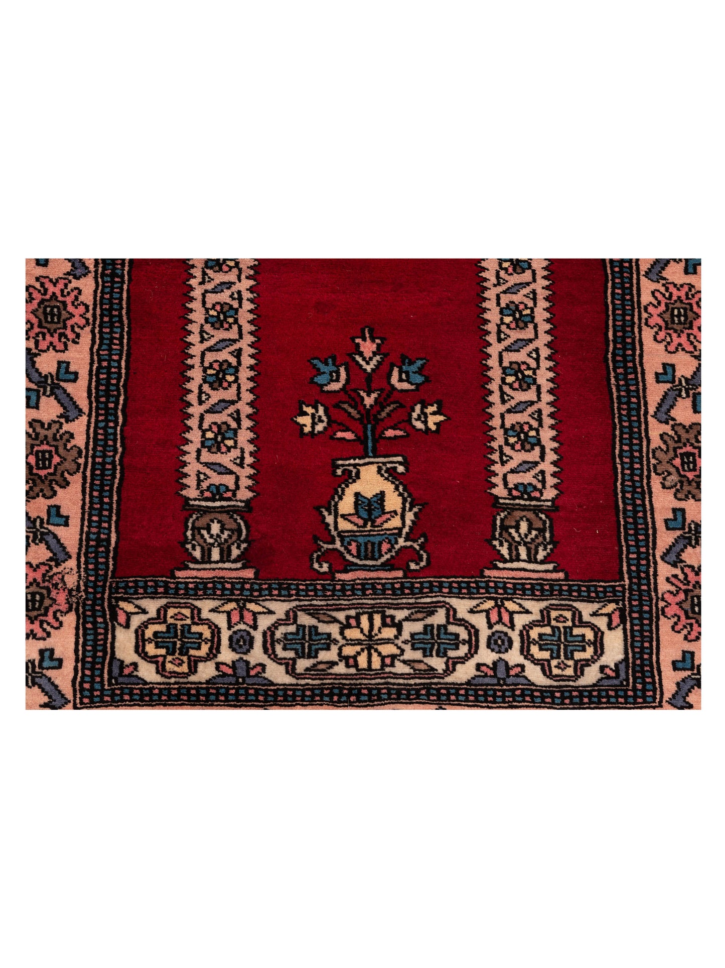 Bokhara 146607 Burgundy Pink 2.7x4.2 Hand Knotted Rug