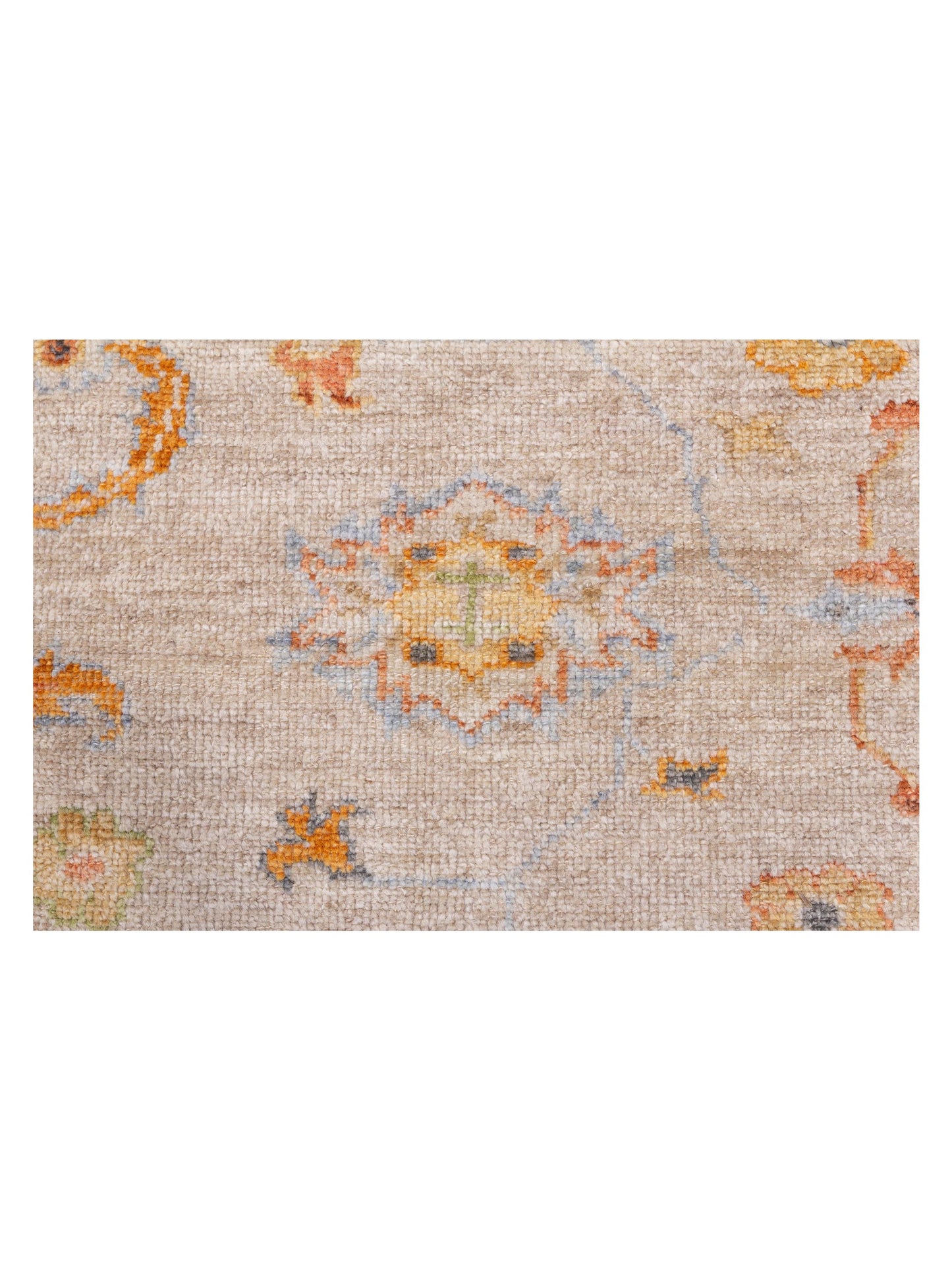Angora Oushak 148104 Silver Silver 8.2x9.6 Hand Knotted Rug
