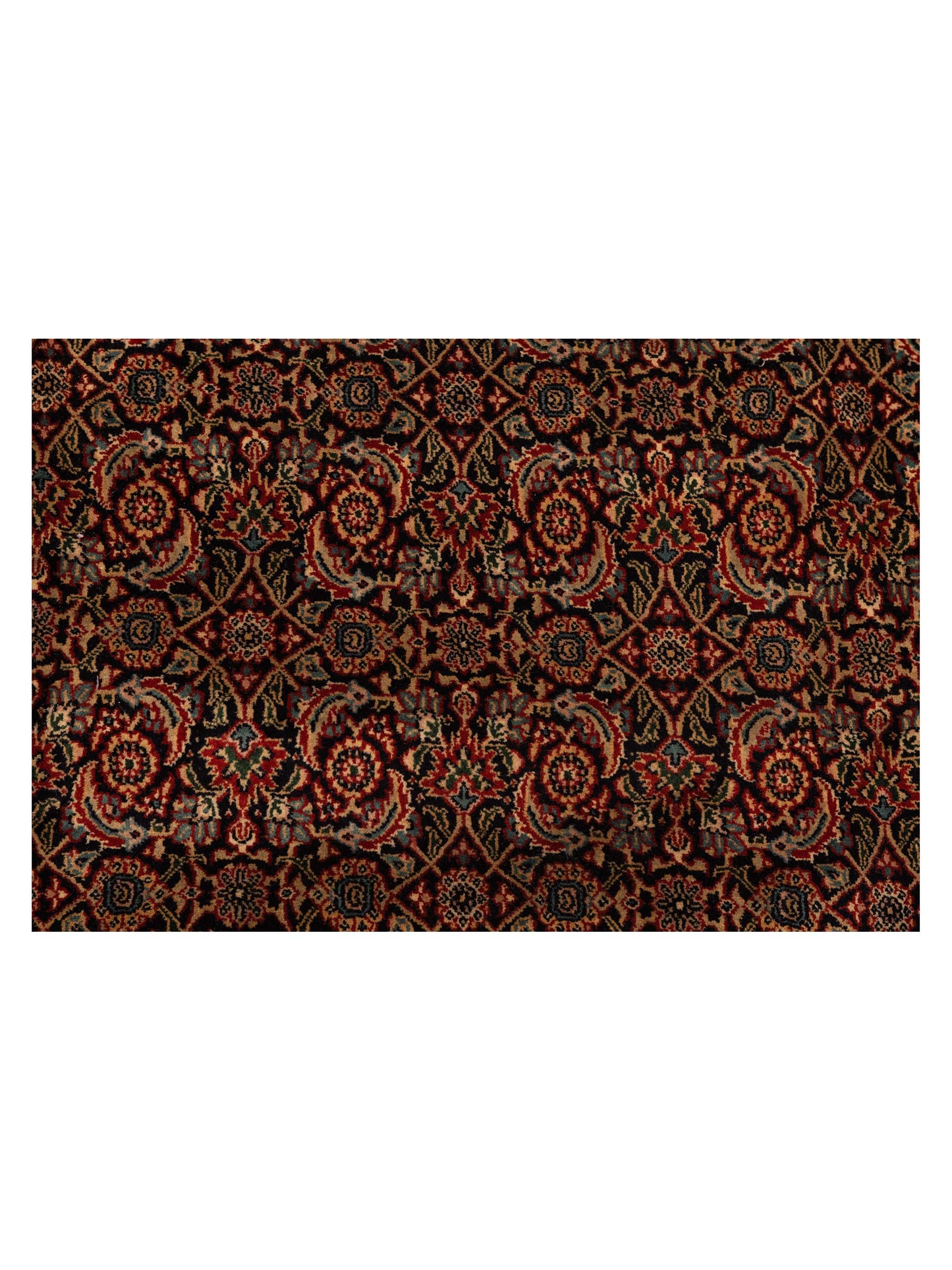 Crown 148697 Black Red 13.10x24.3 Hand Knotted Rug