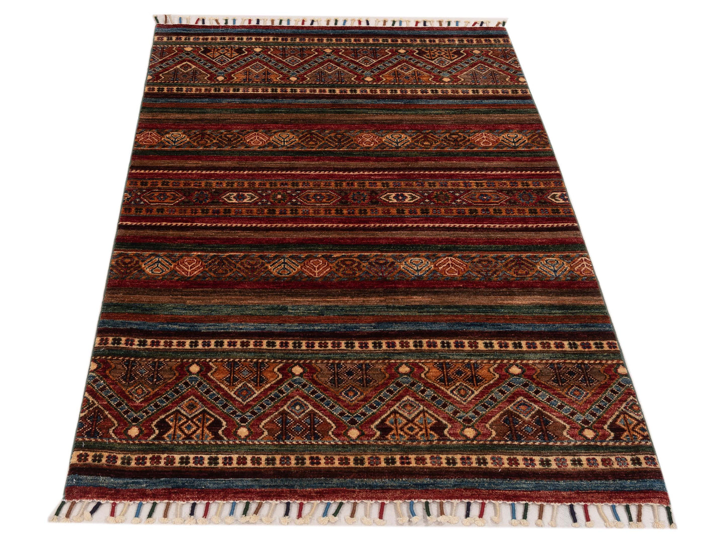 Khorjin 149120 Multi Multi 3.6x4.8 Hand Knotted Rug