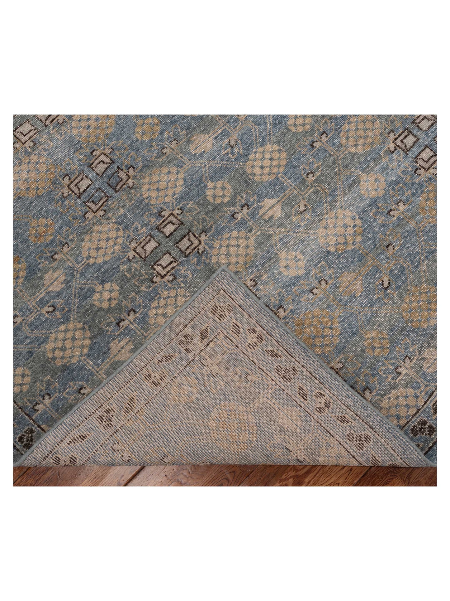 Vintage Revival 154591 Beige Brown 9x12 Hand Knotted Rug