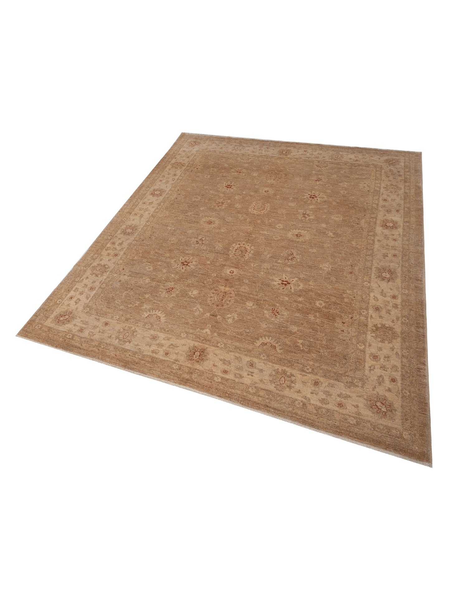 Sultan 104290 Brown Ivory 8.1x9.7 Hand Knotted Rug