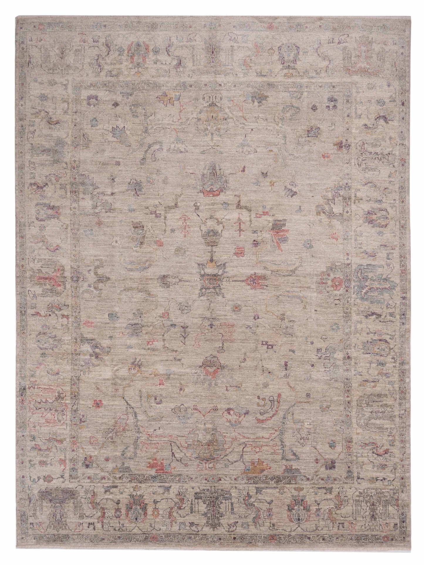 Anadol Angora Oushak  Gray Ivory Traditional