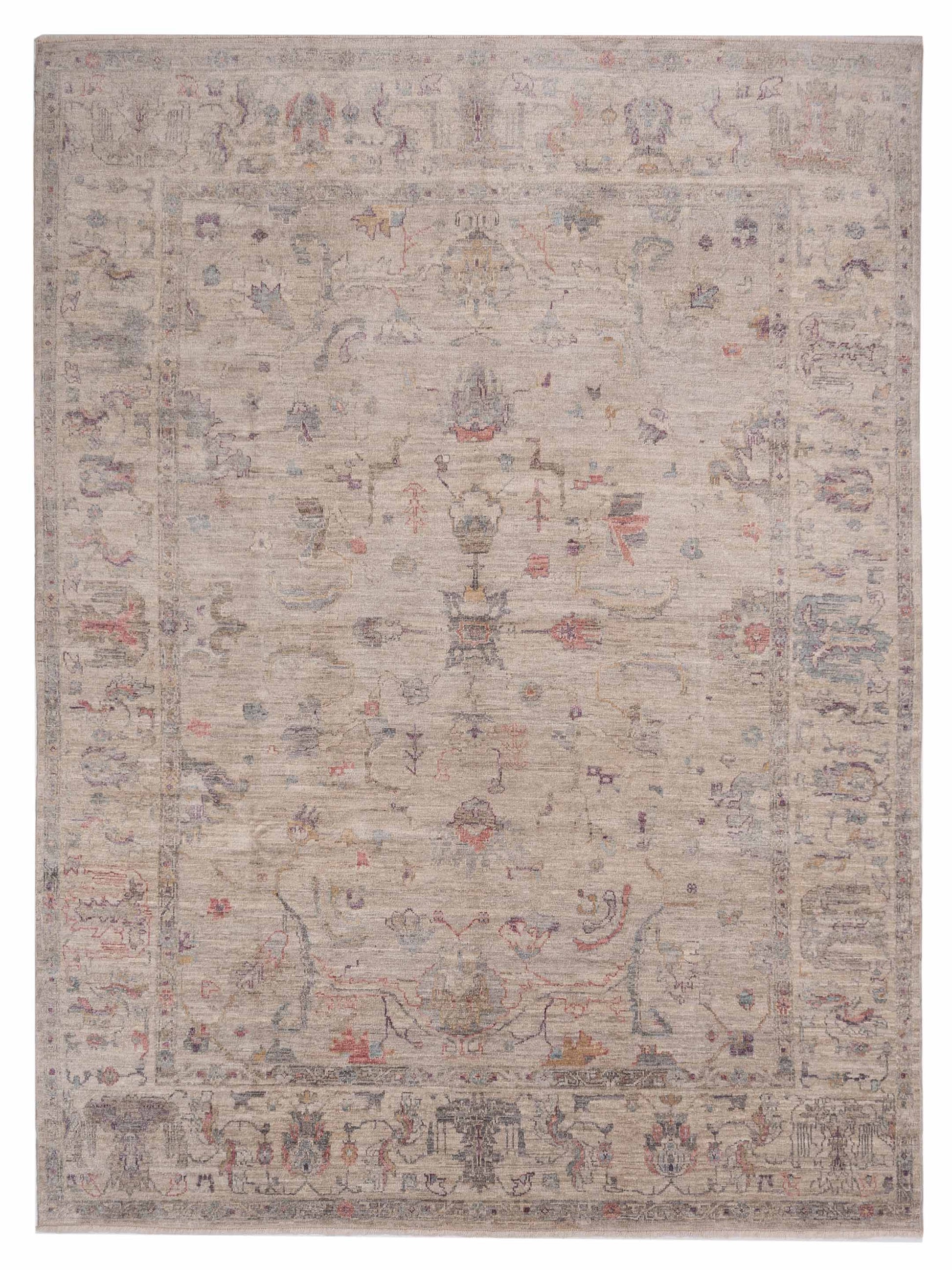 Anadol Angora Oushak  Gray Ivory Traditional