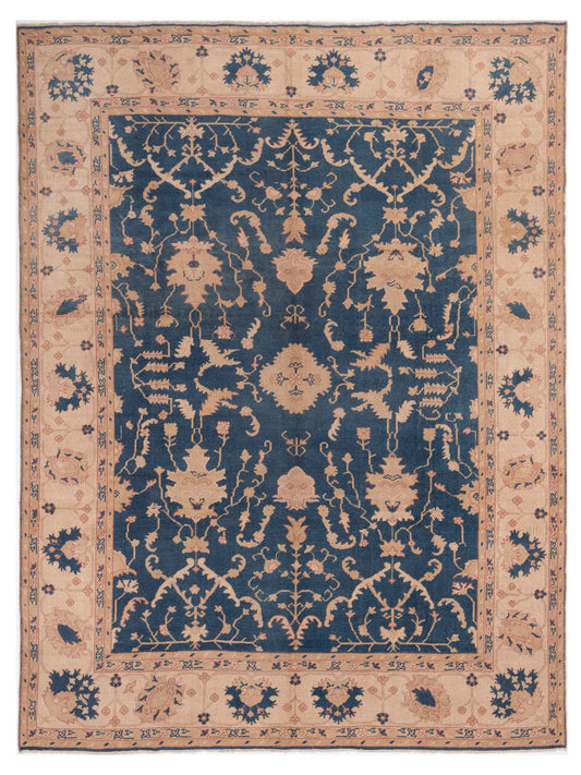 Anadol Angora Oushak  Navy Beige Traditional