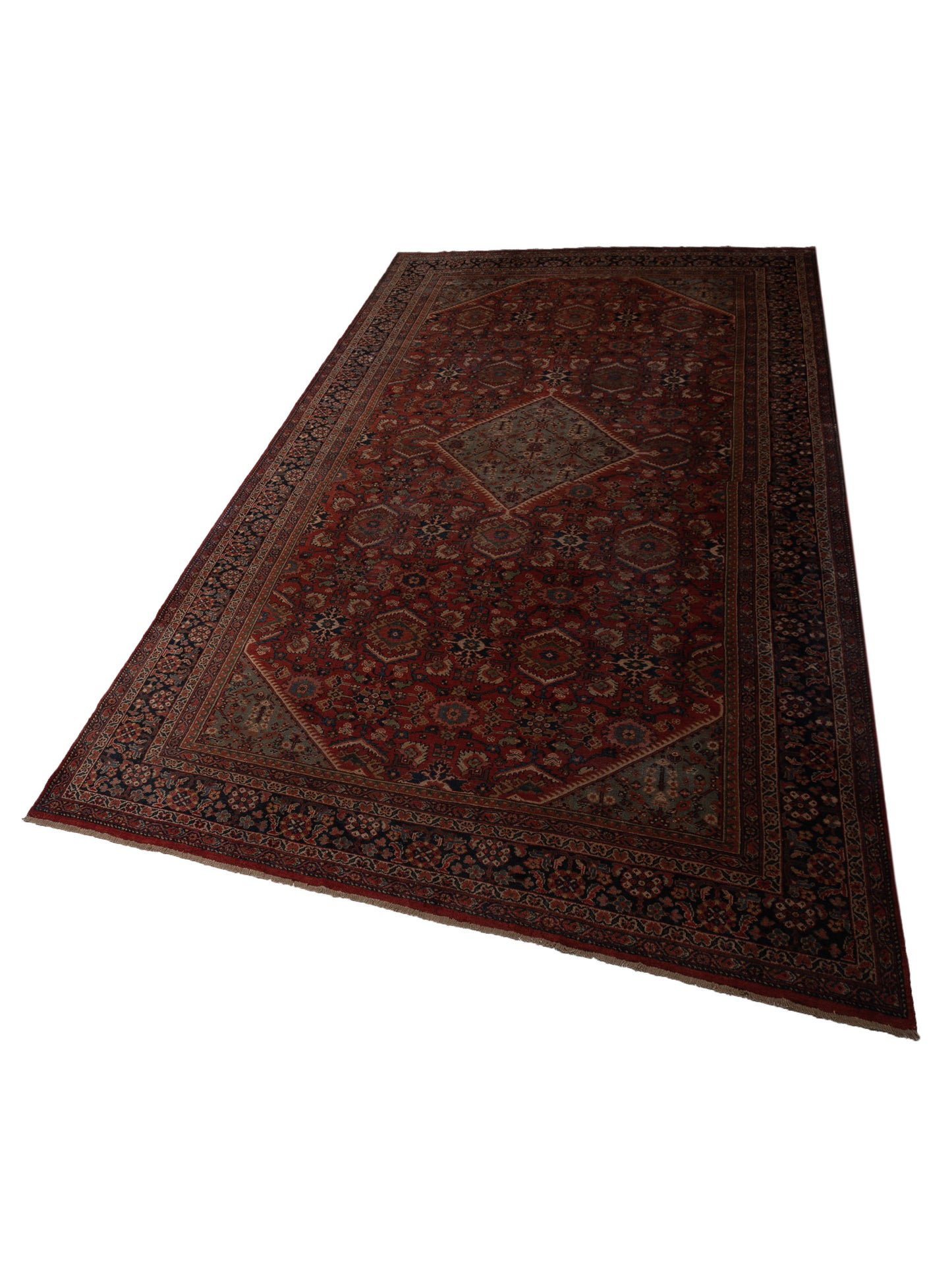 Persian Antique 108074 Red Navy 10.3x17.7 Hand Knotted Rugs