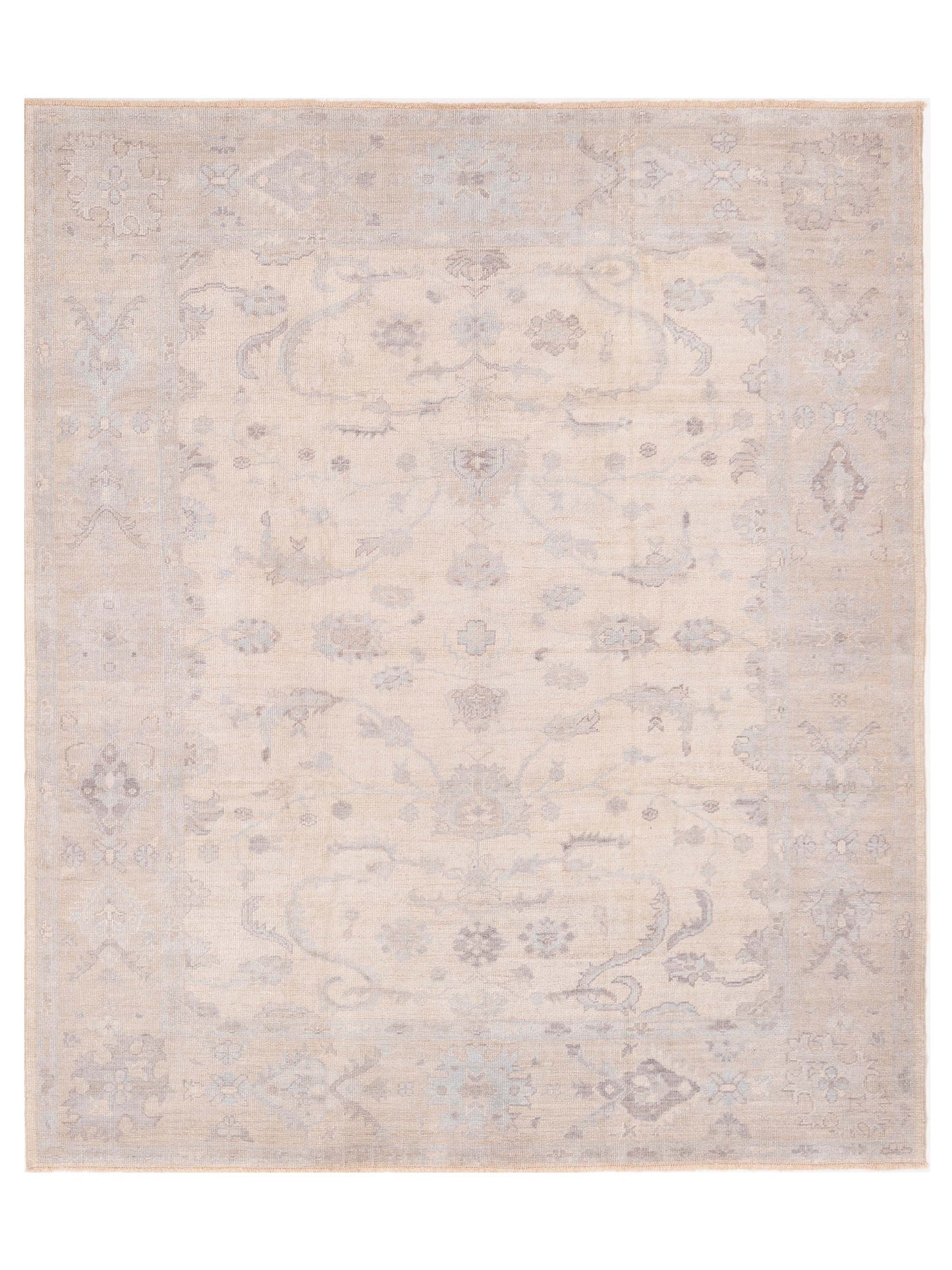 Anadol Angora Oushak  Ivory Silver Traditional