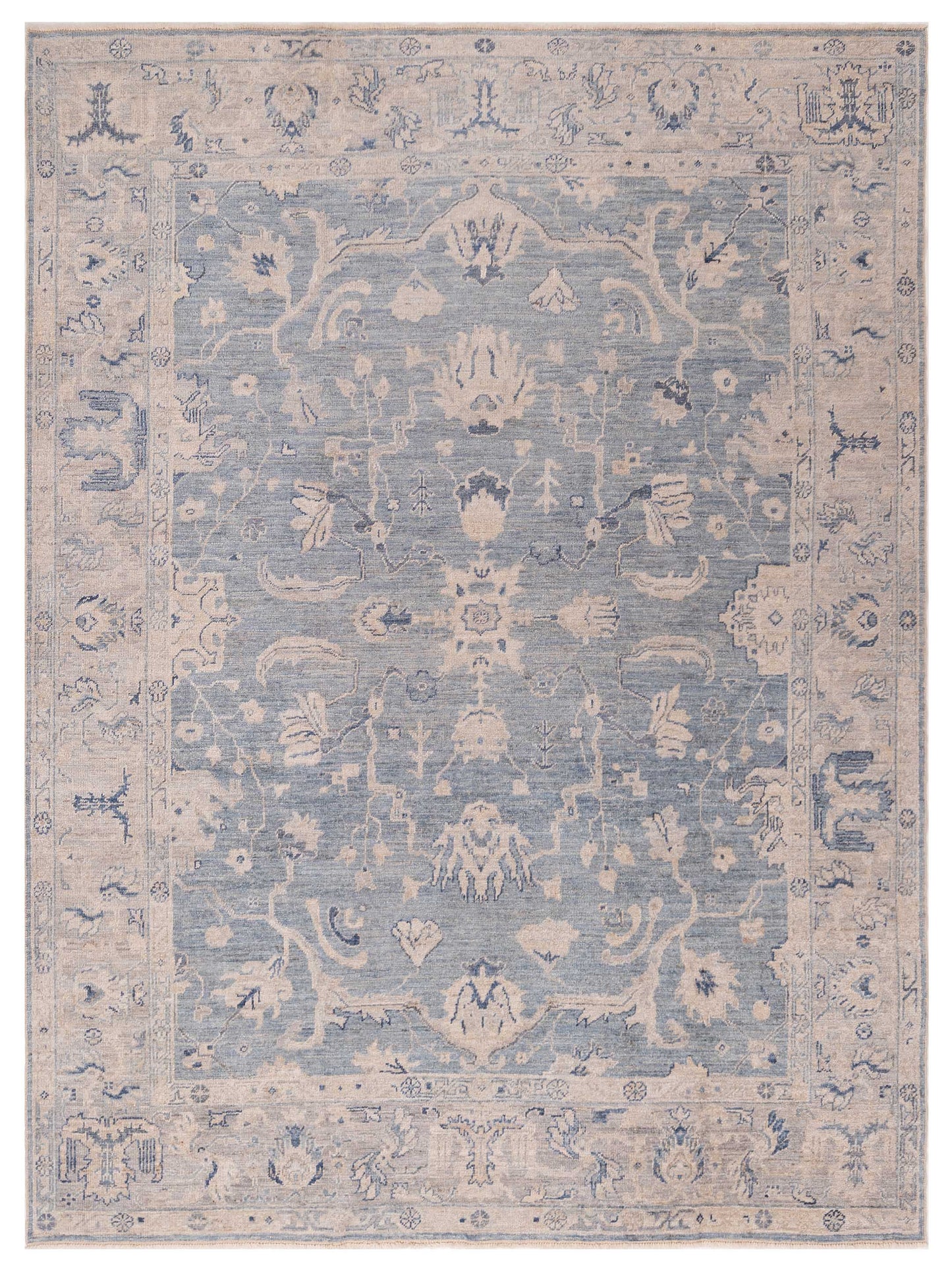 Anadol Angora Oushak  Blue Gray Traditional