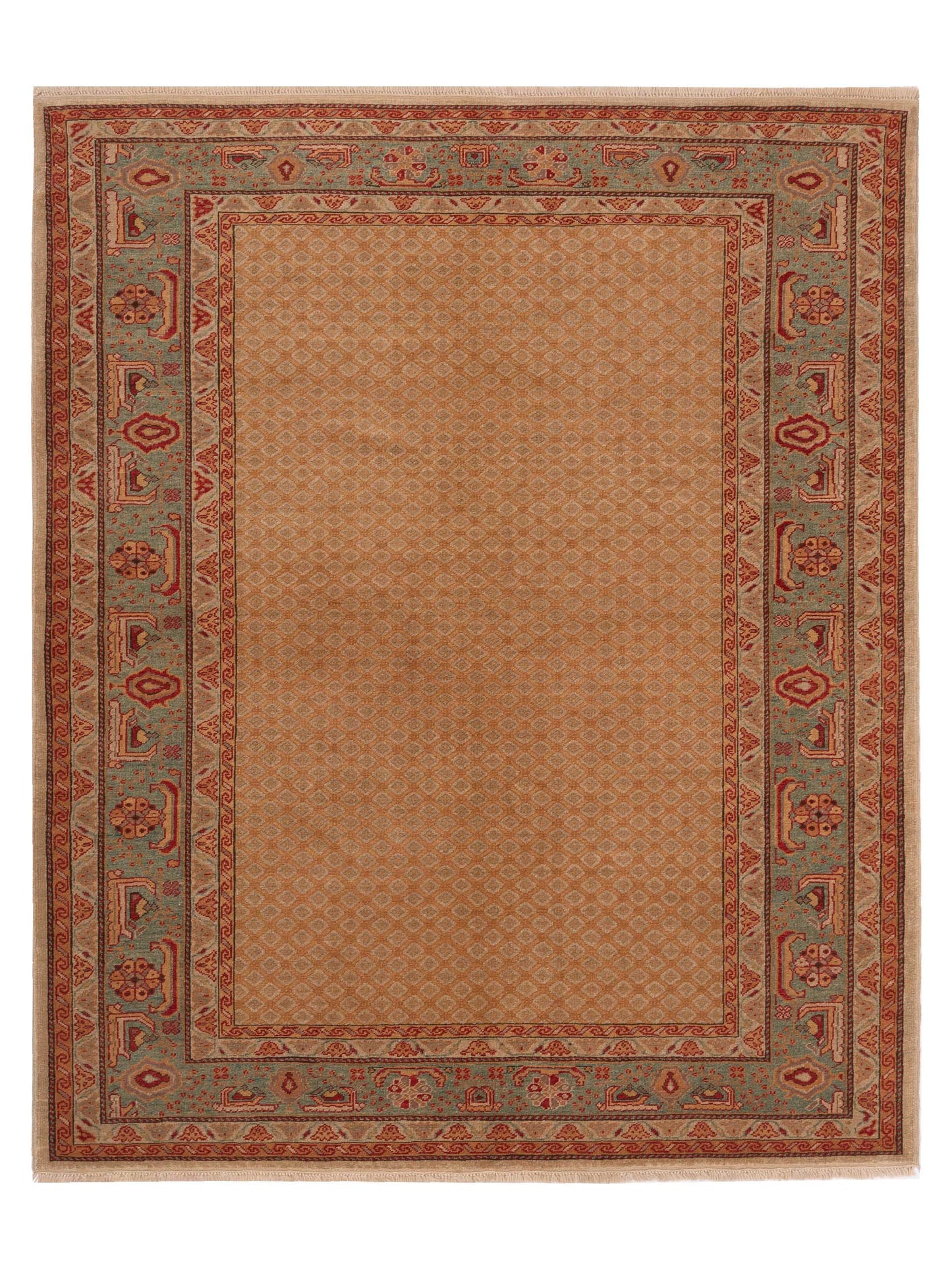 Pasha Antique Loom  Camel Blue Traditional